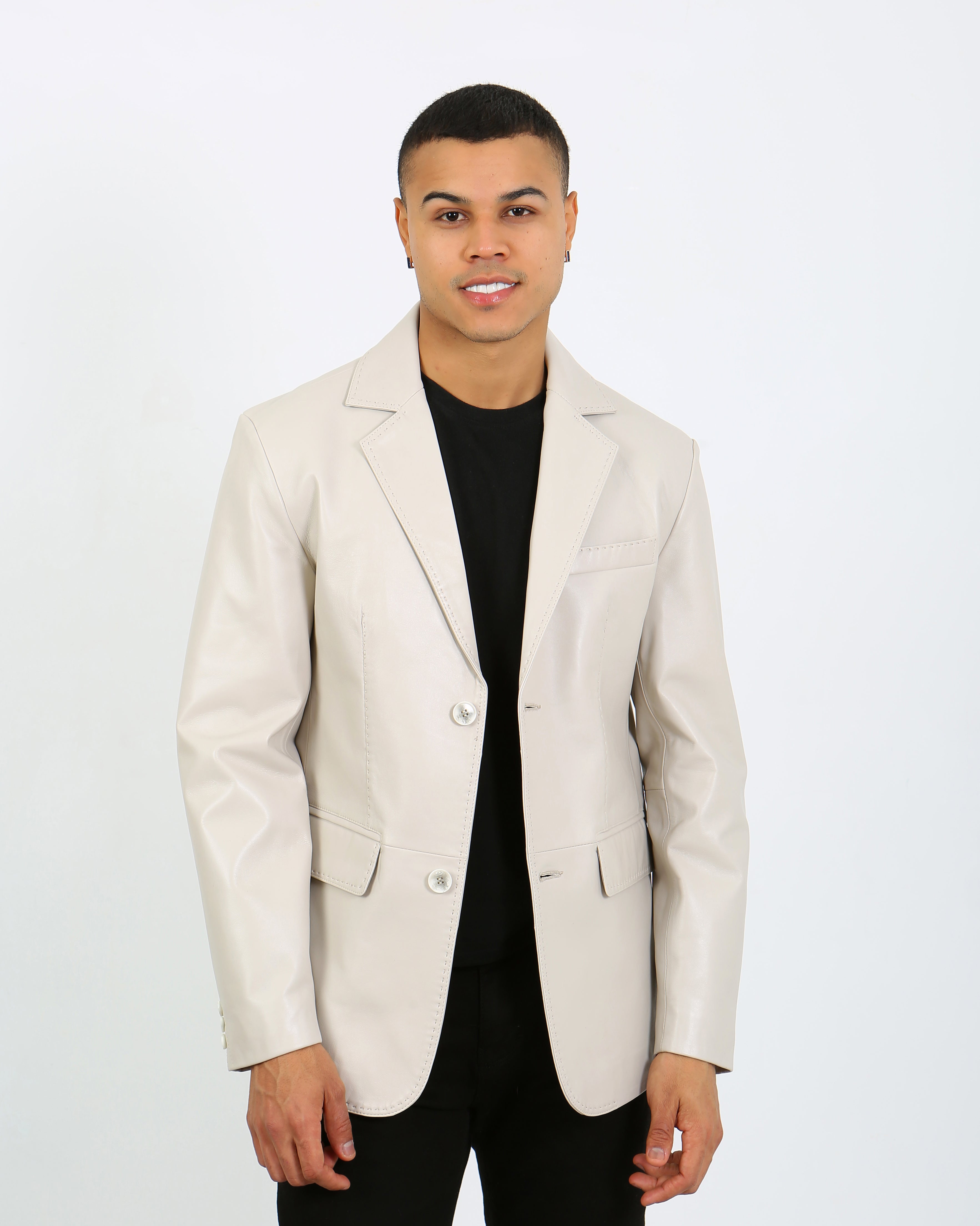 Royale Leather Blazer