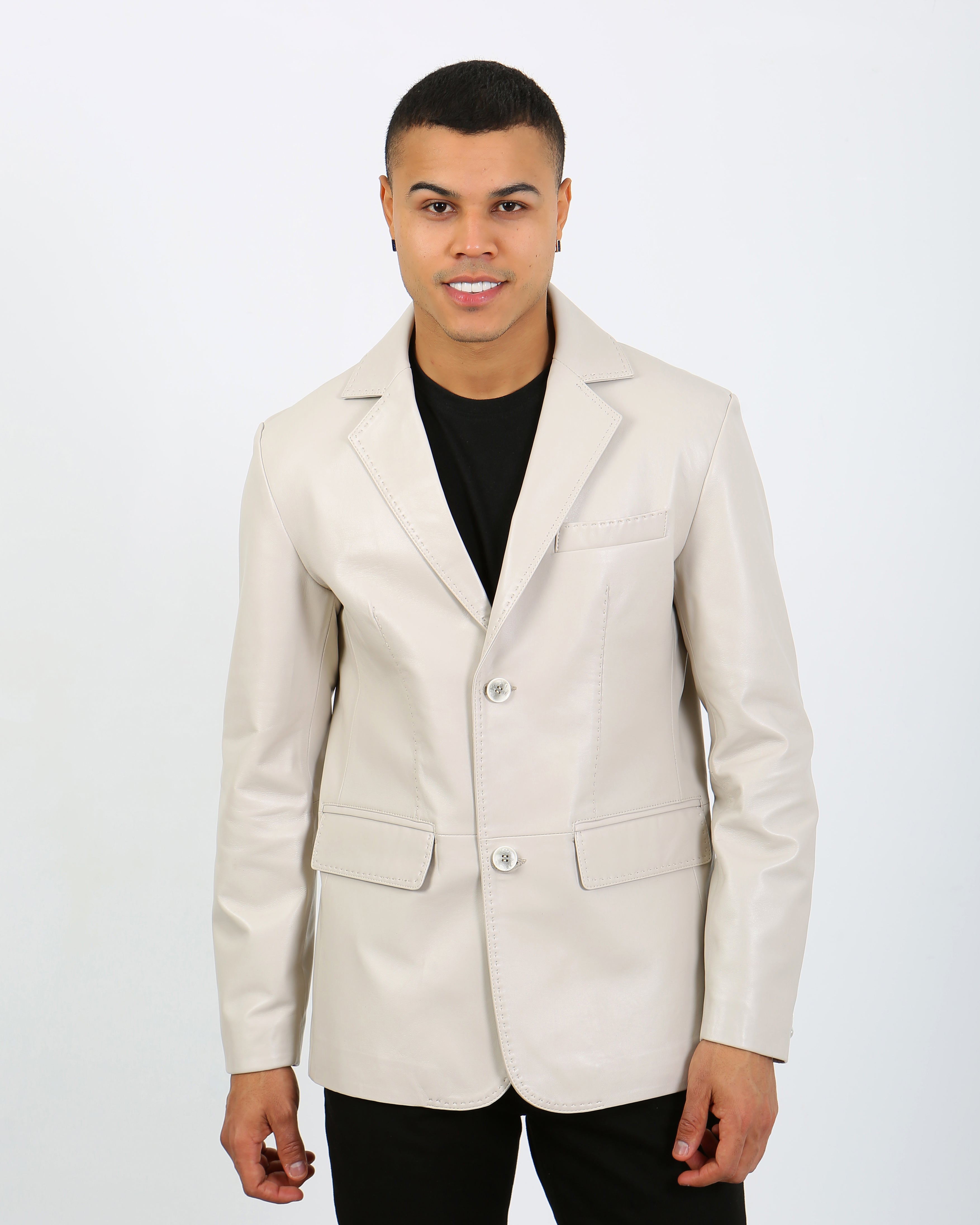 Royale Leather Blazer