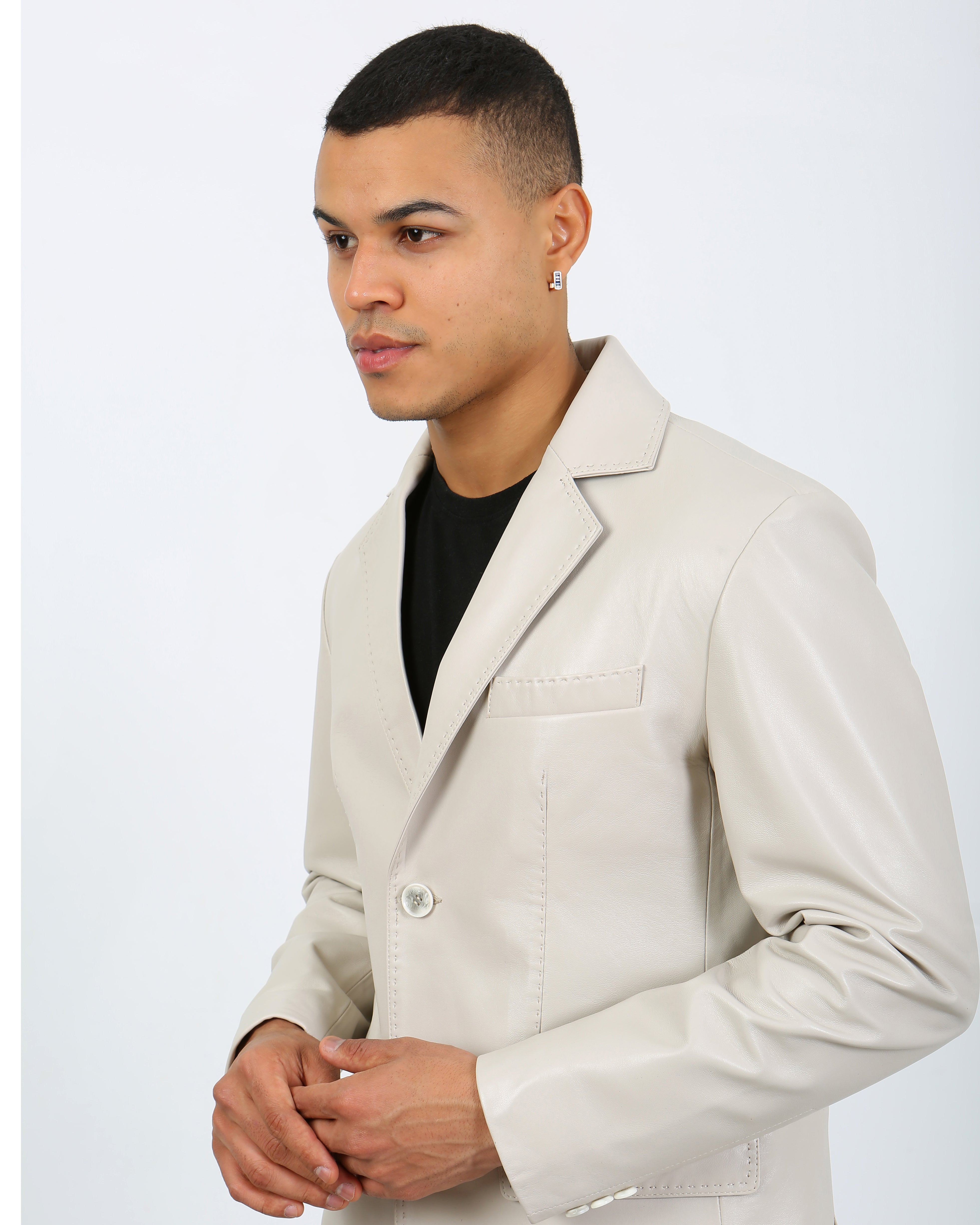 Royale Leather Blazer