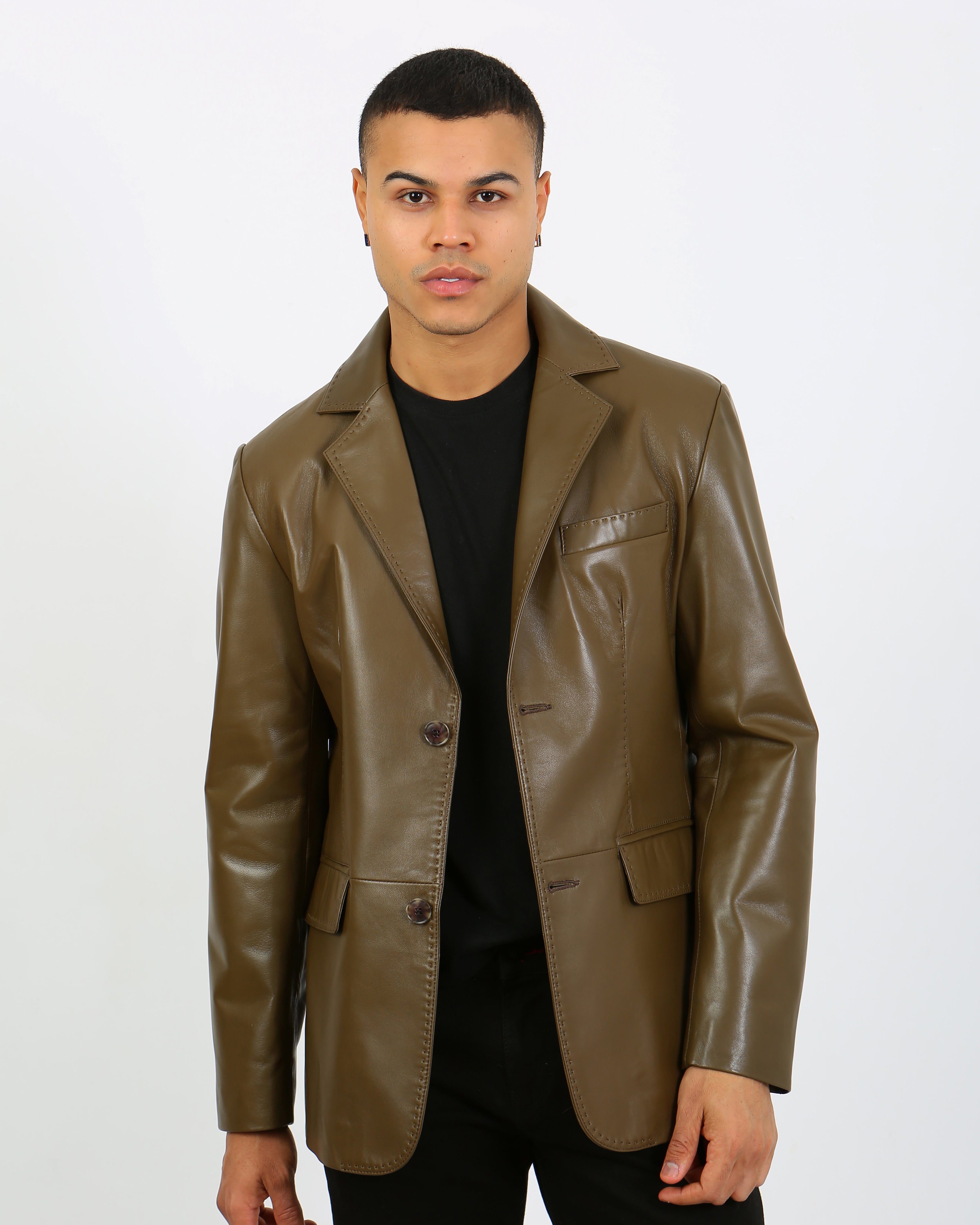 Royale Leather Blazer