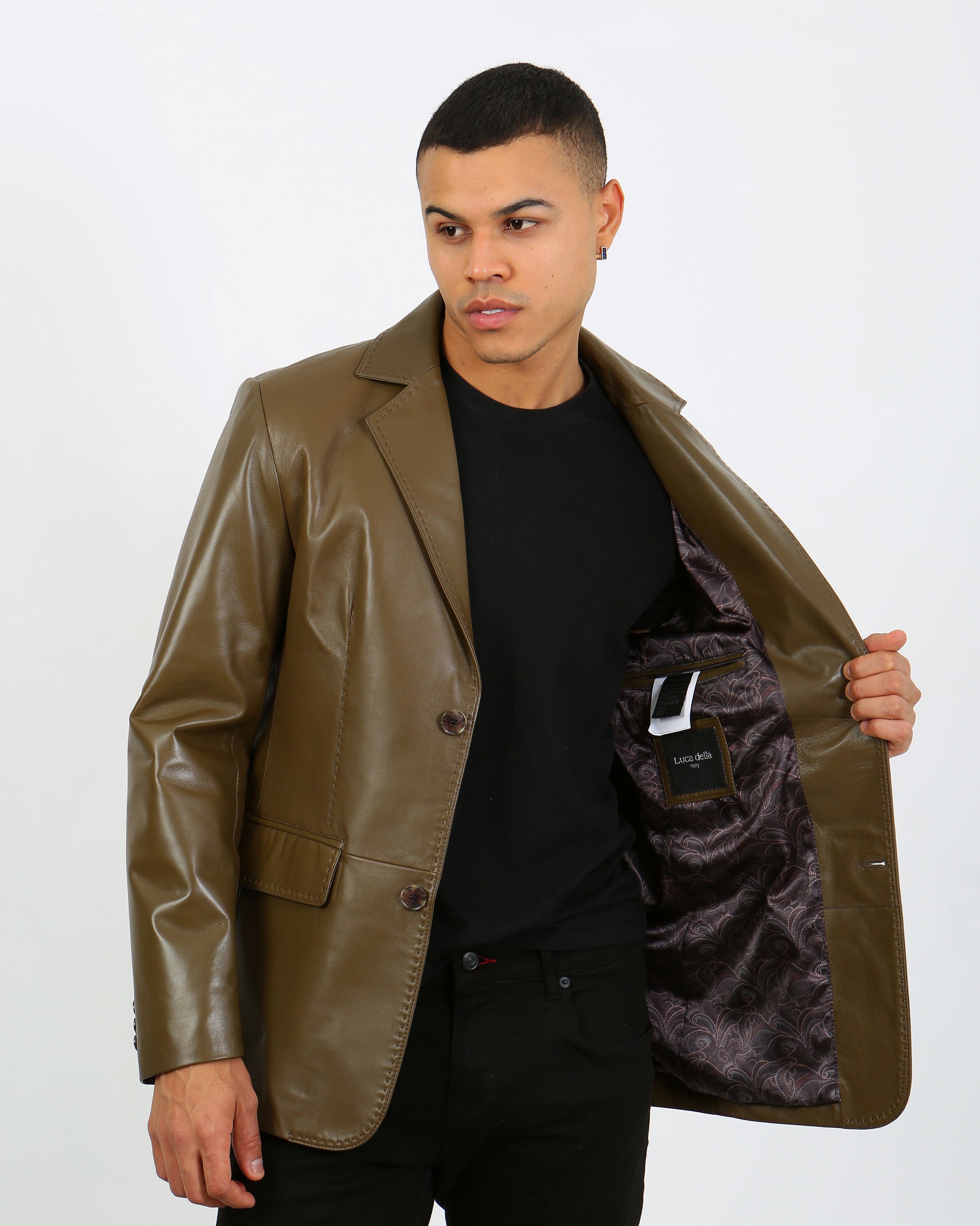 Royale Leather Blazer