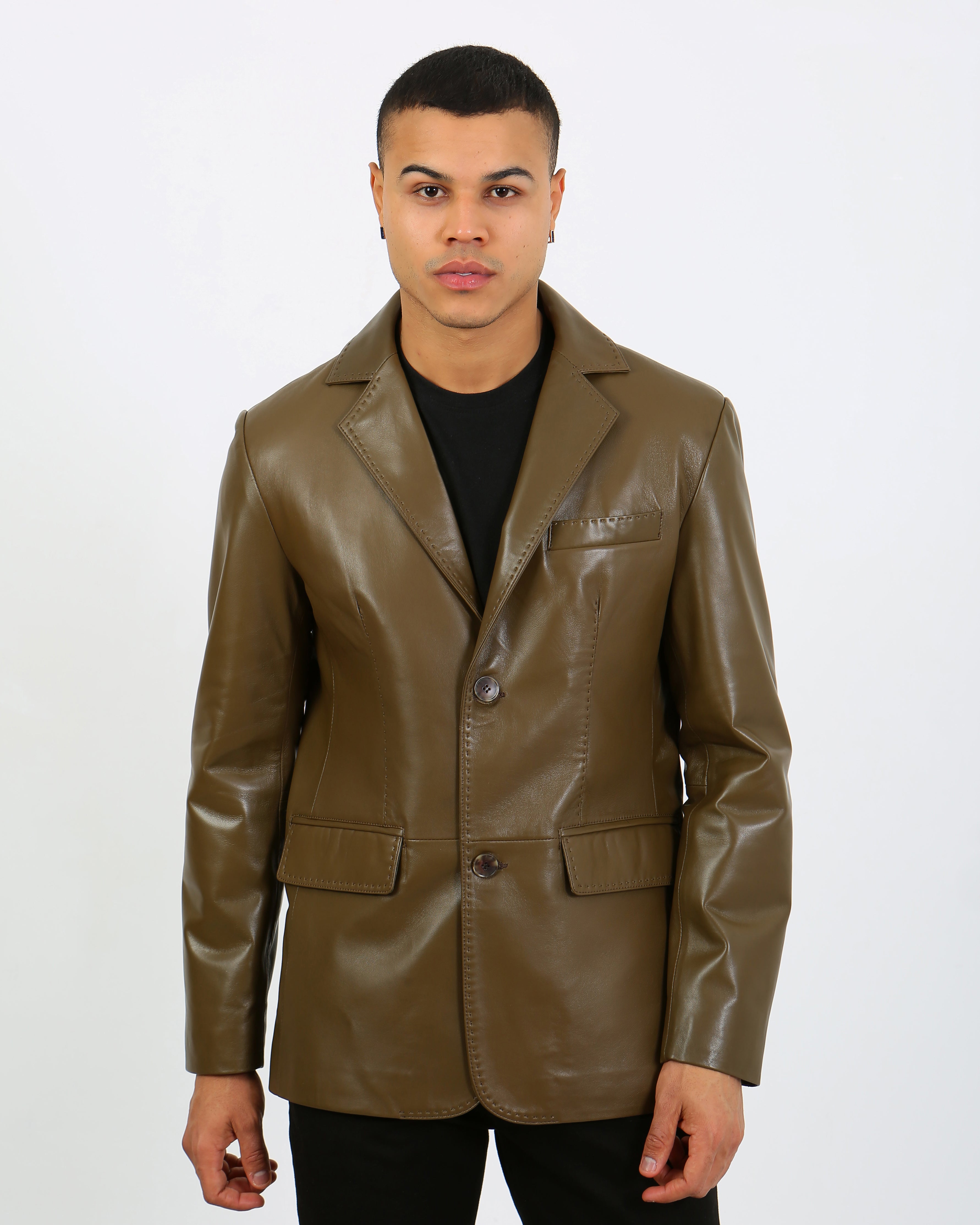 Royale Leather Blazer