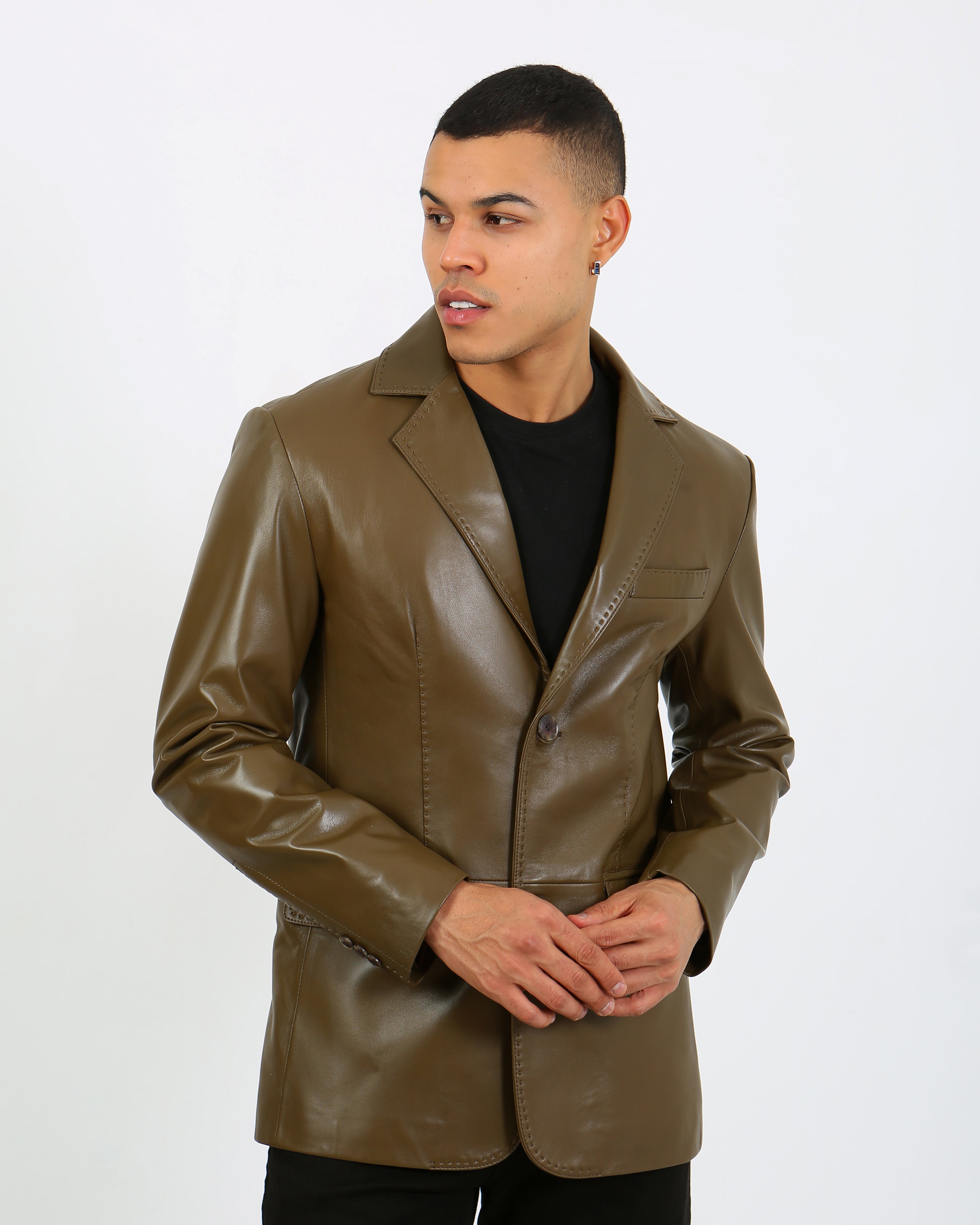Royale Leather Blazer