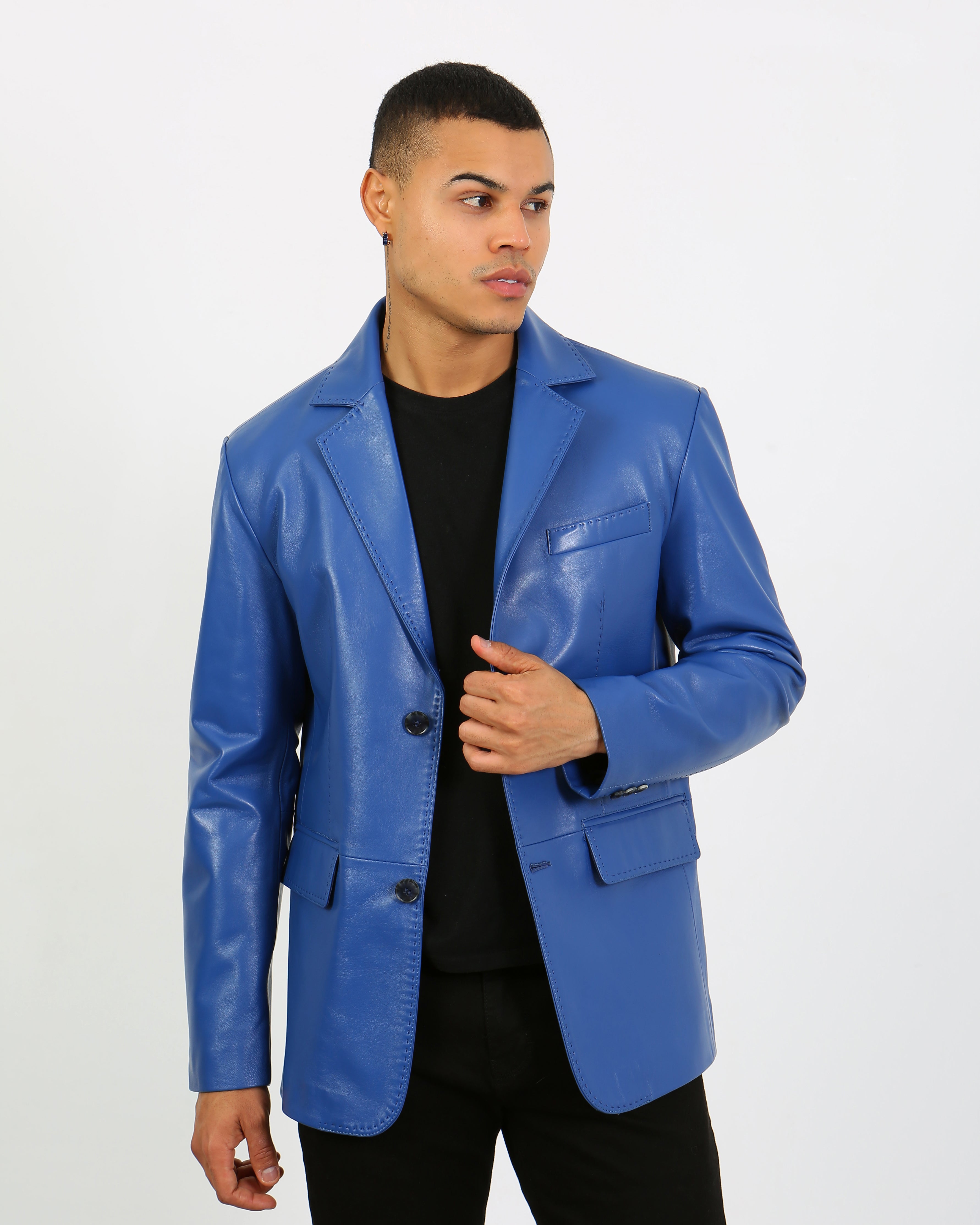 Royale Leather Blazer