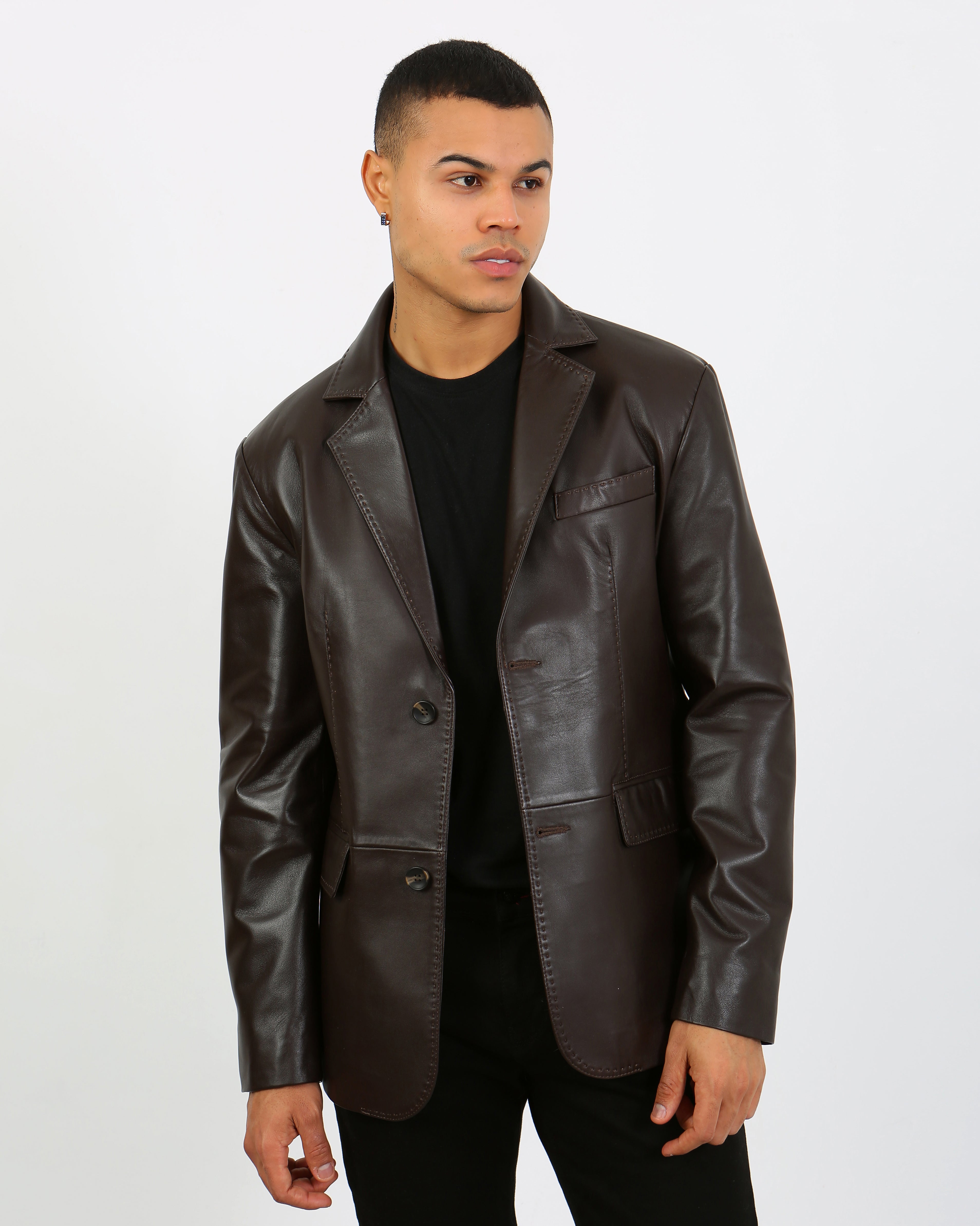 Royale Leather Blazer