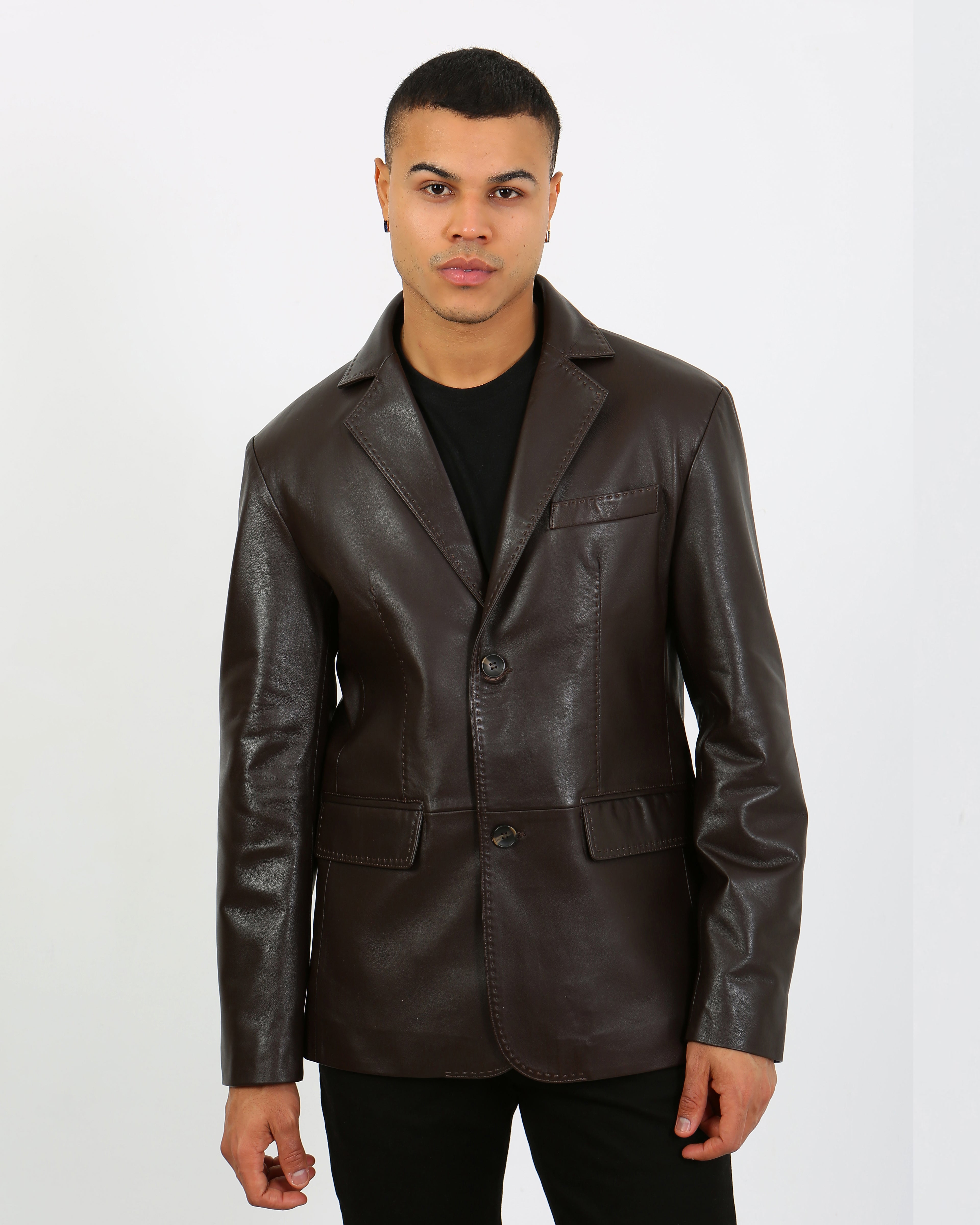 Royale Leather Blazer