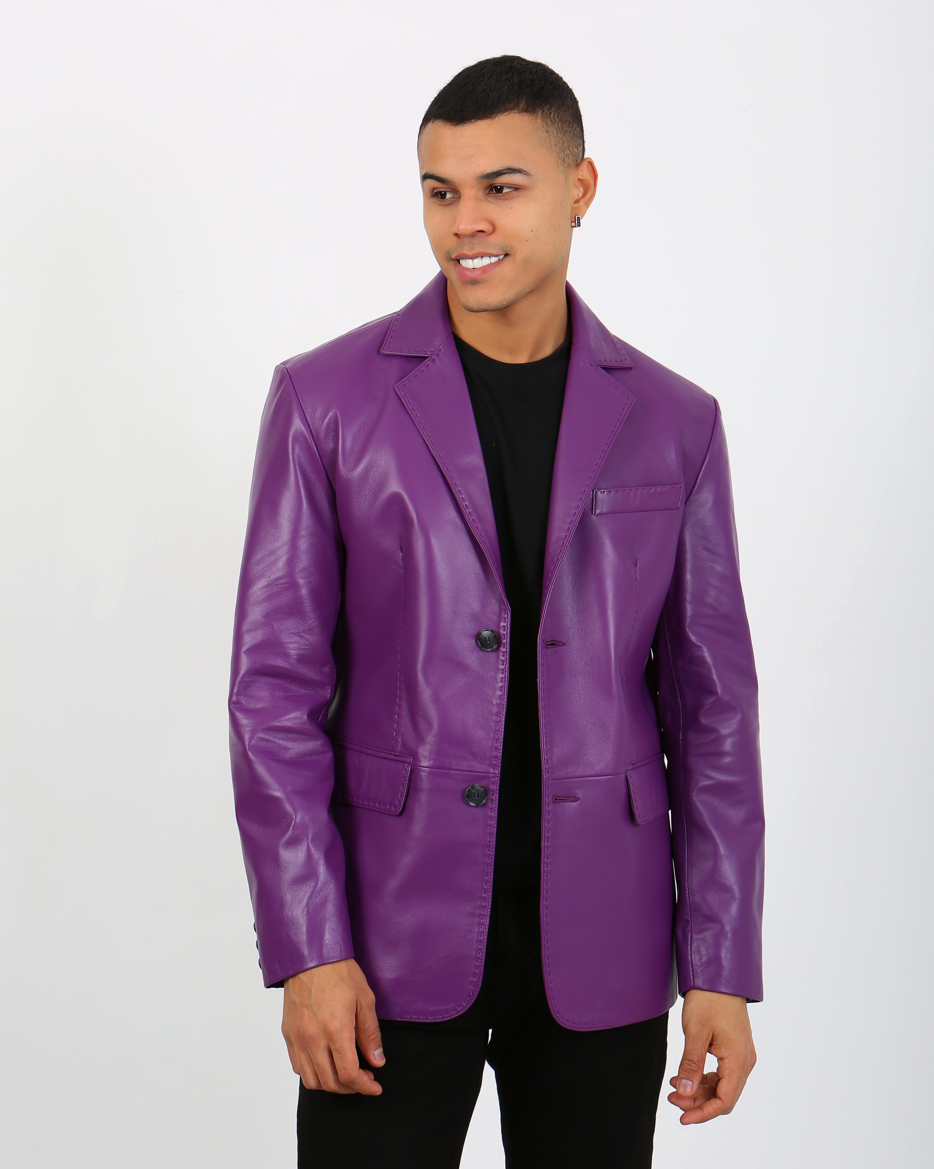 Royale Leather Blazer