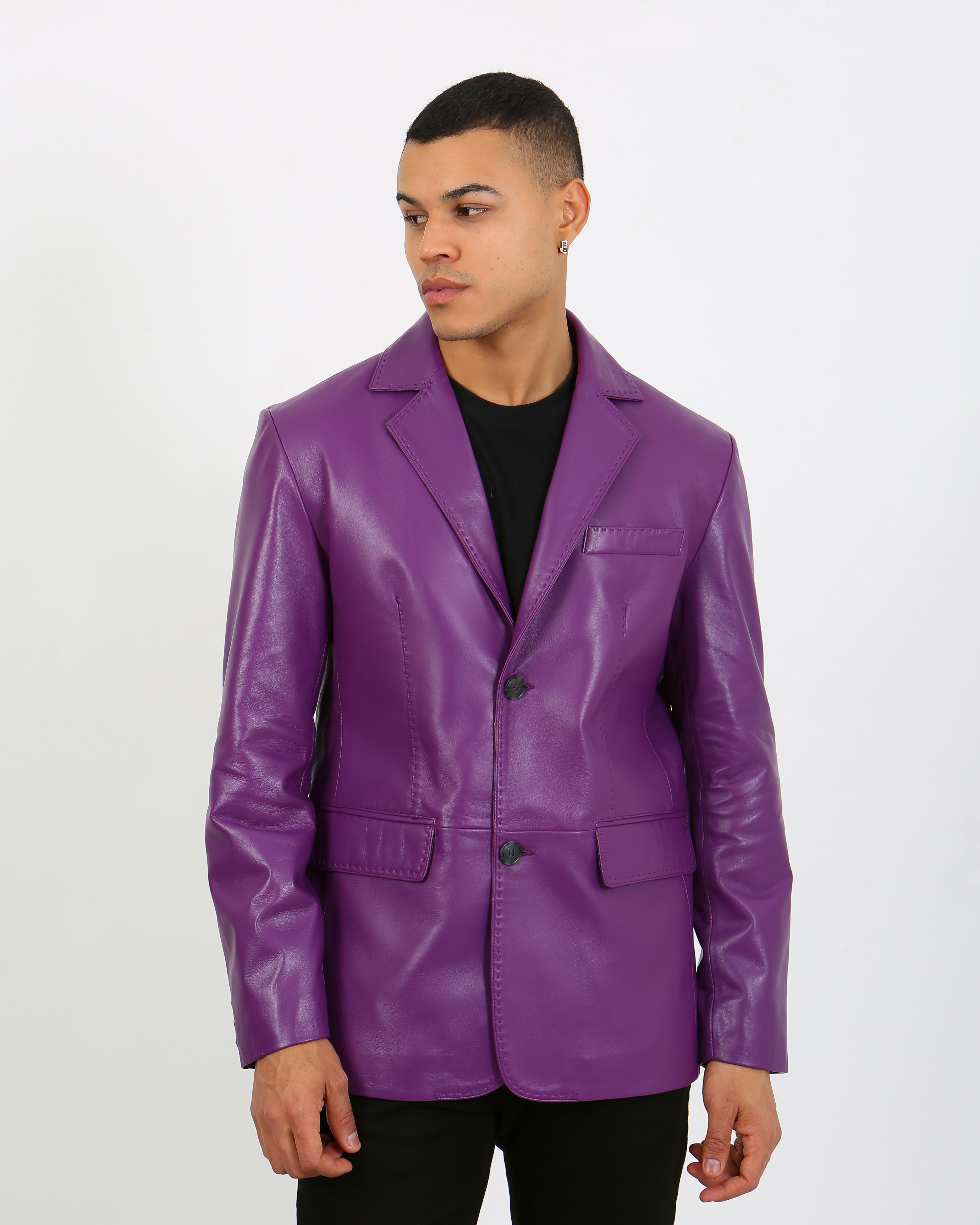 Royale Leather Blazer