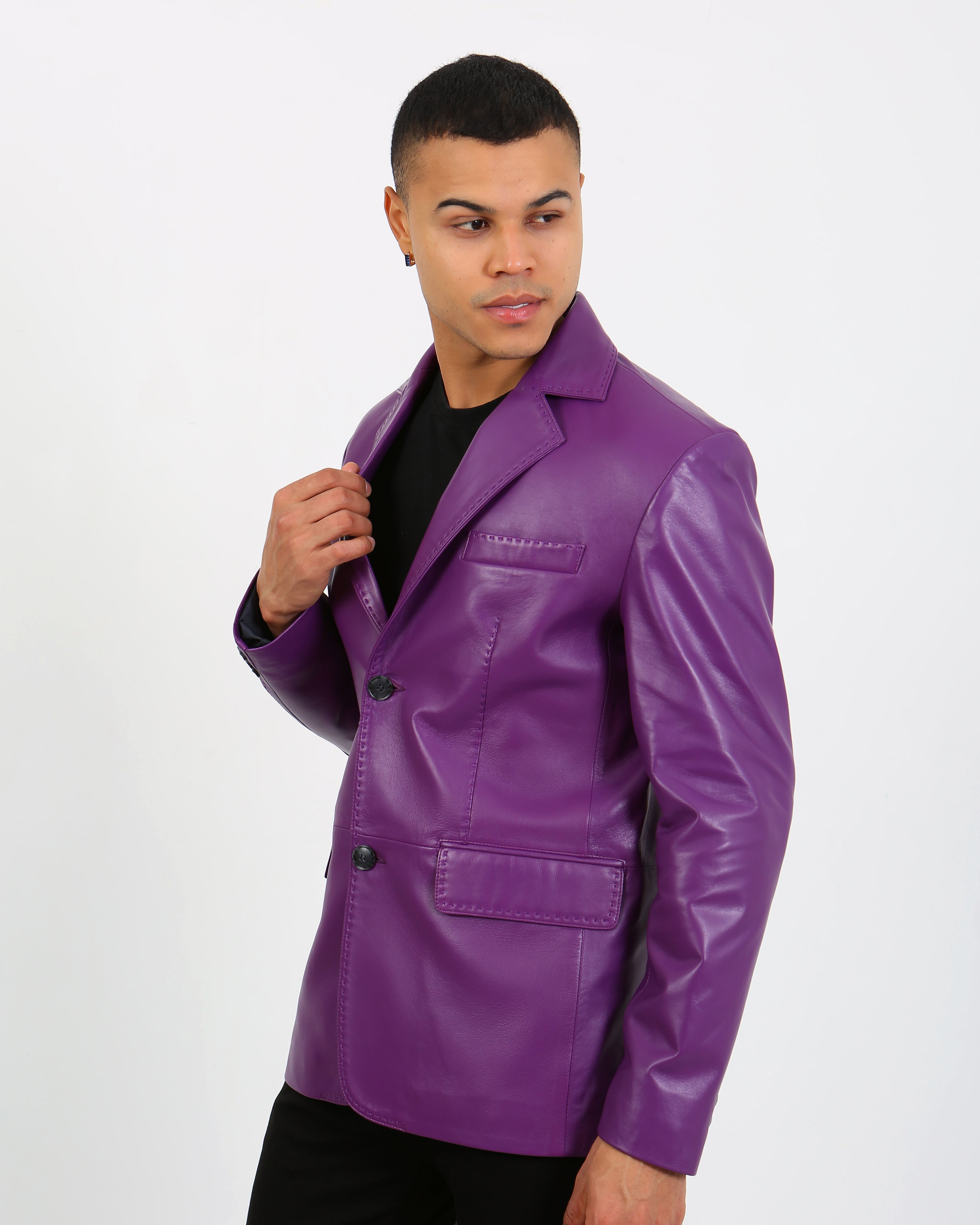 Royale Leather Blazer