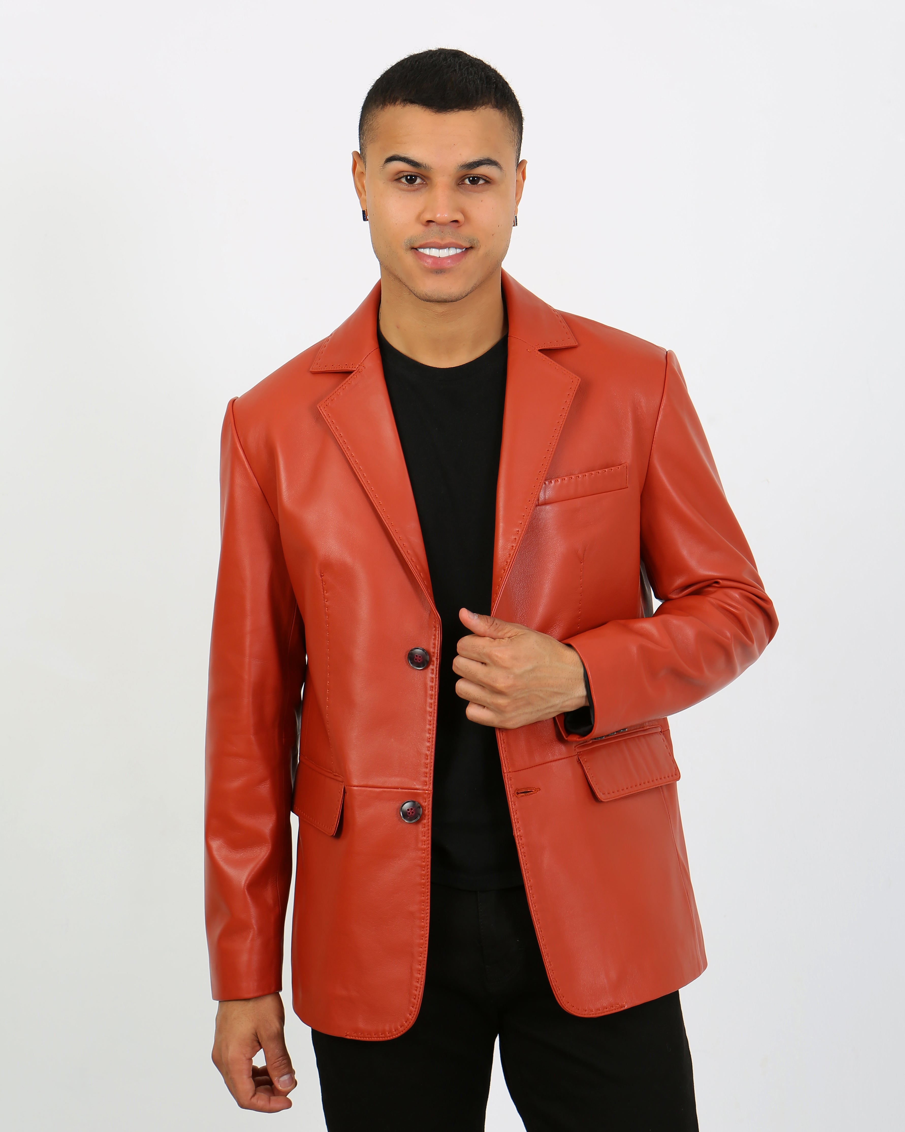 Royale Leather Blazer