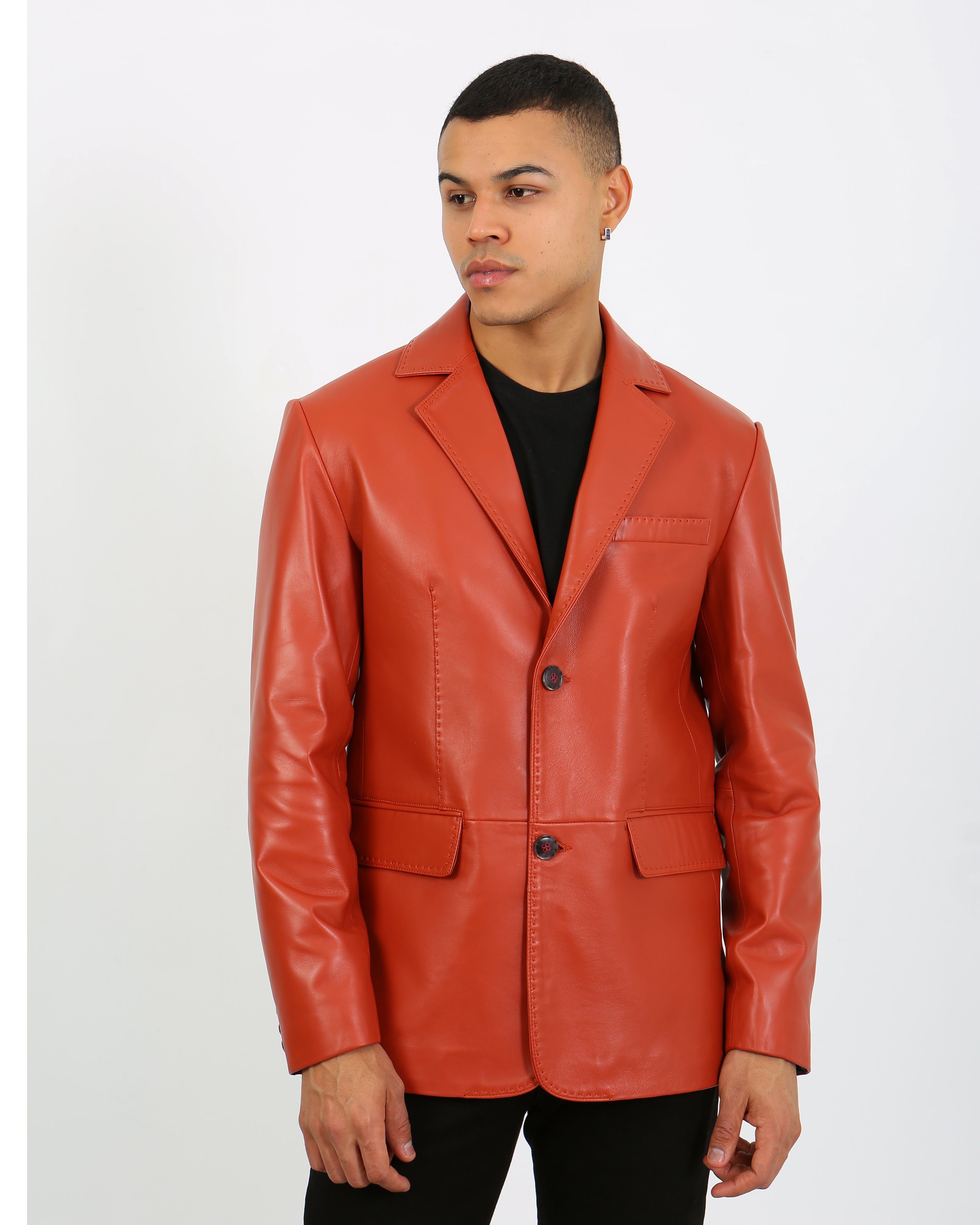 Royale Leather Blazer