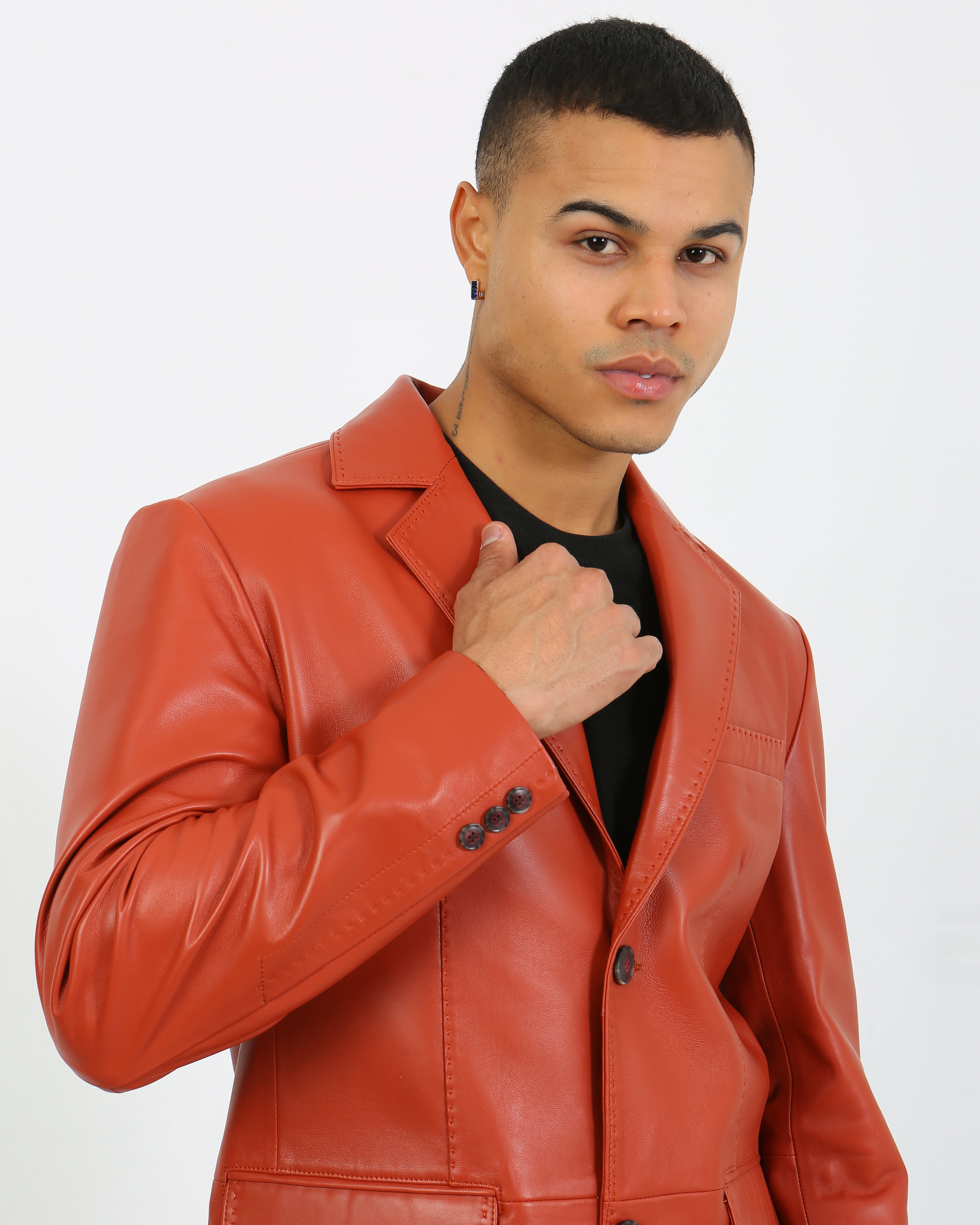 Royale Leather Blazer