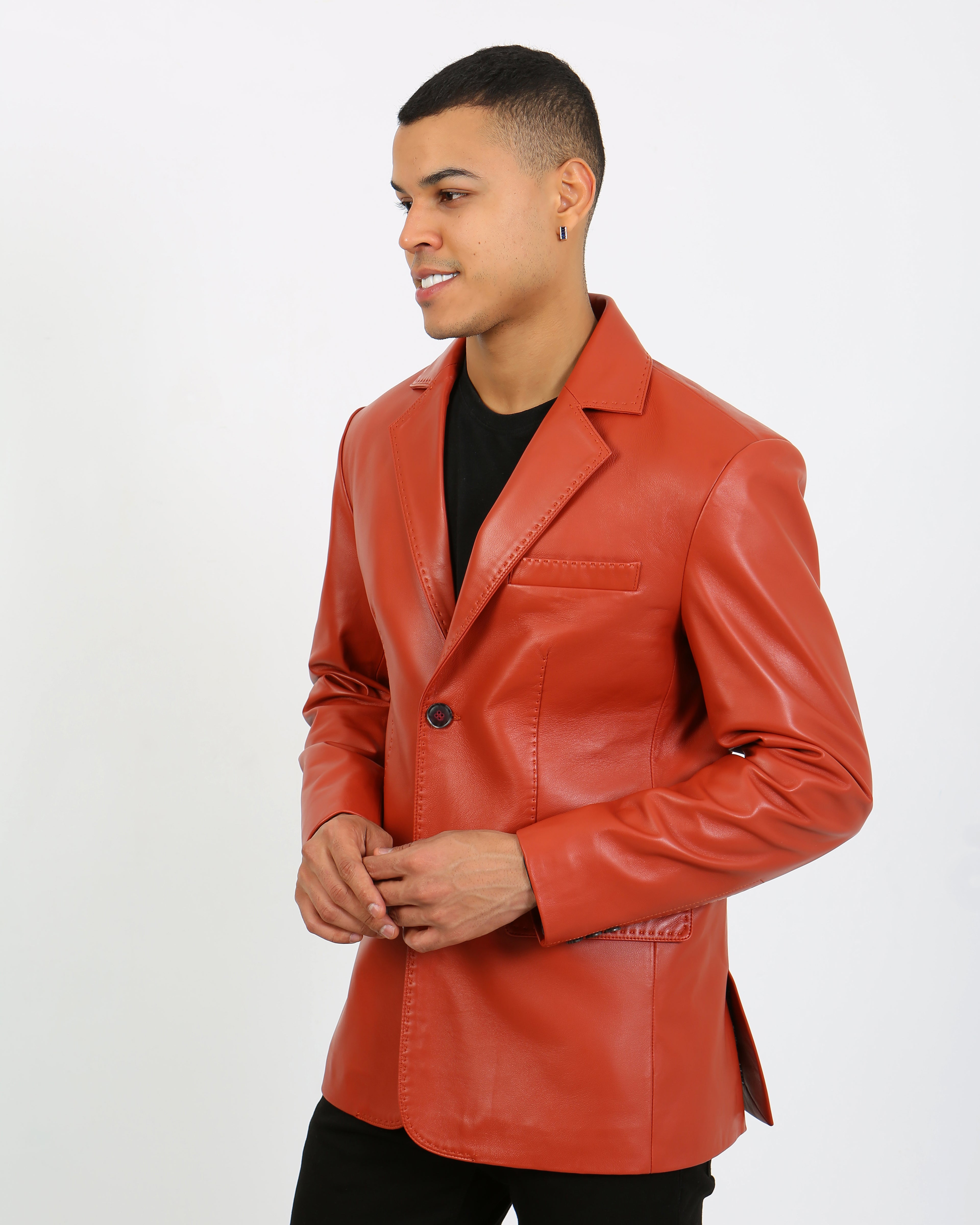 Royale Leather Blazer