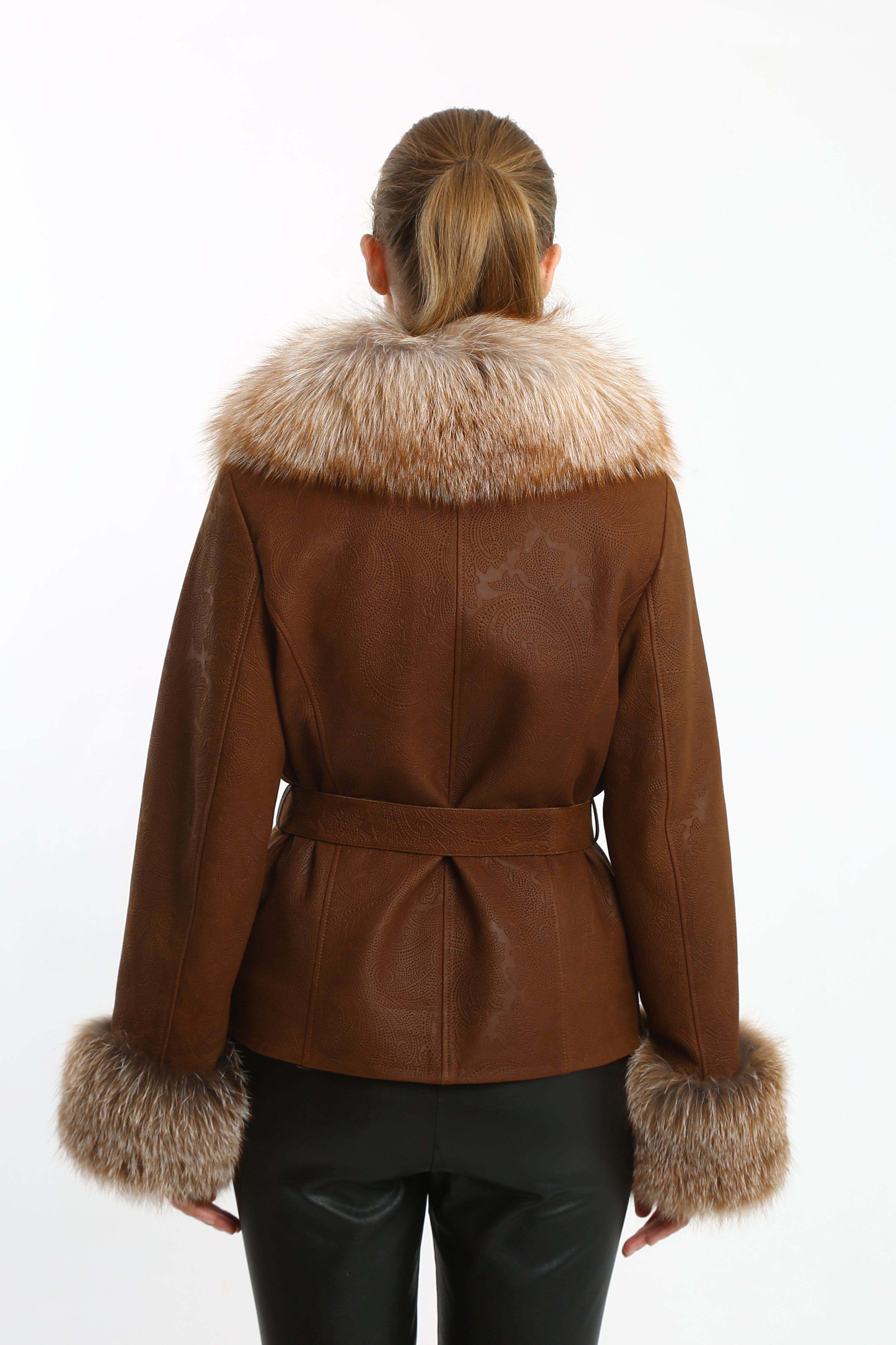 Regal Ember Leather Jacket