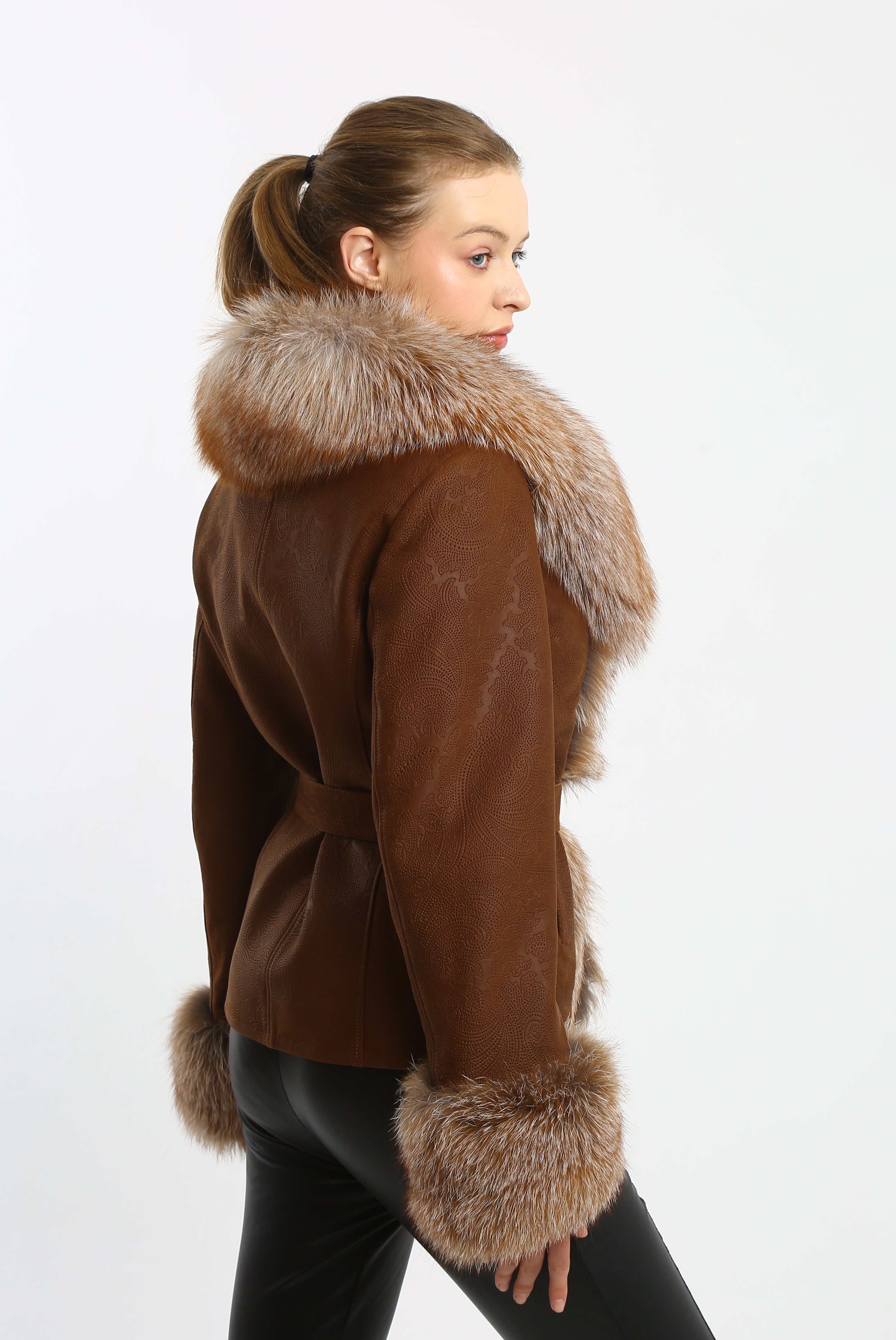 Regal Ember Leather Jacket