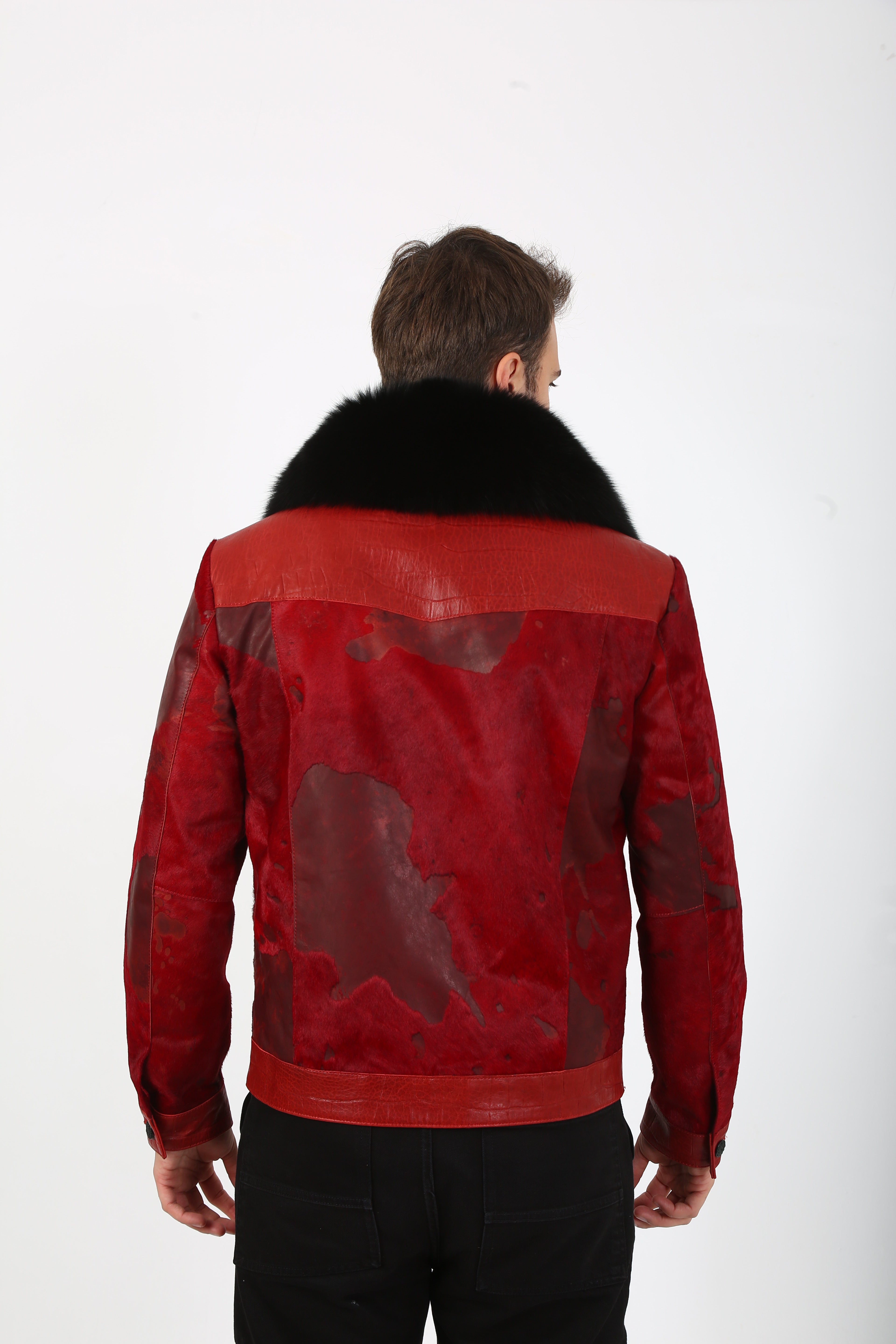 Red Ember Calf Hair Jacket