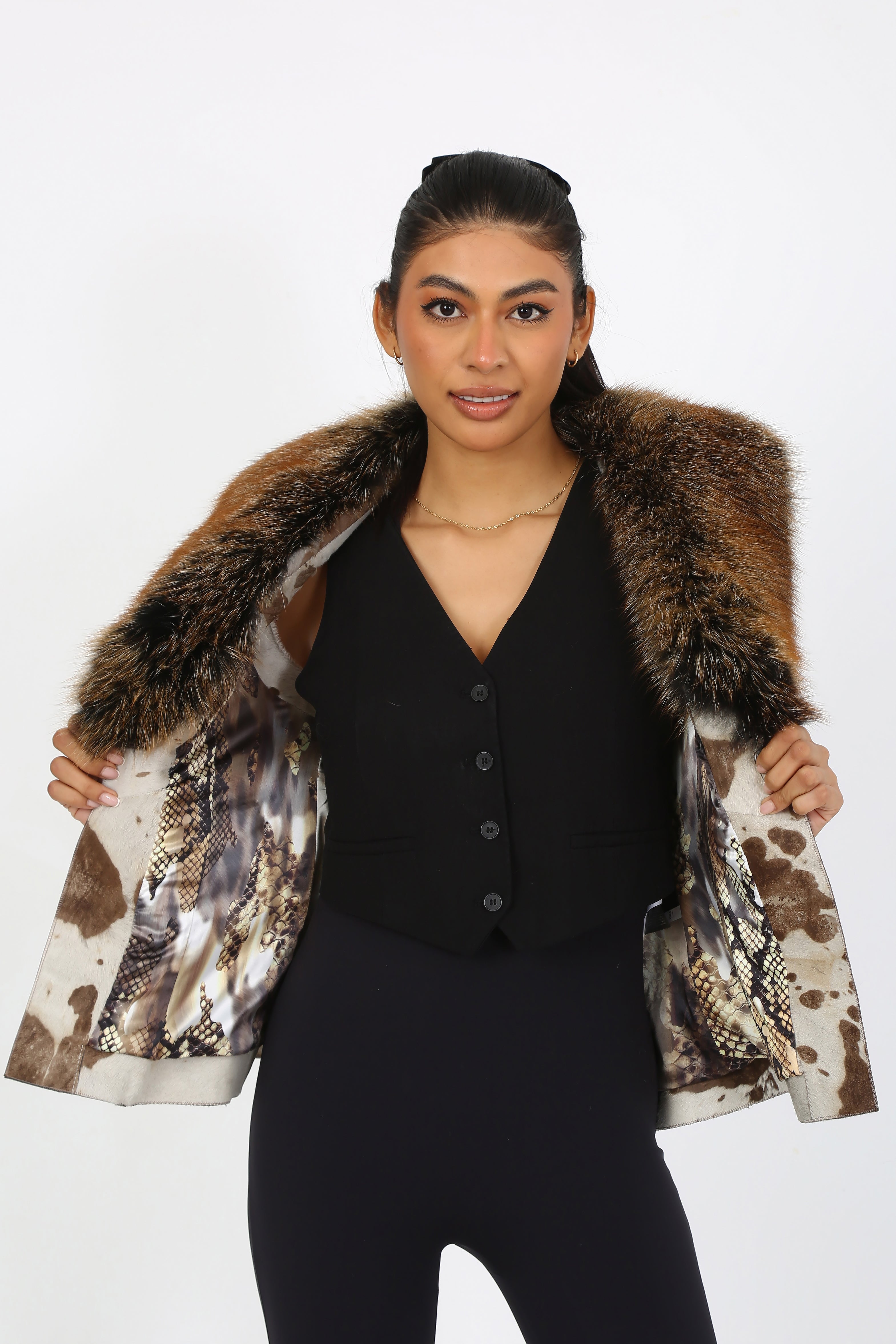 Winter's Embrace Calf Hair Vest