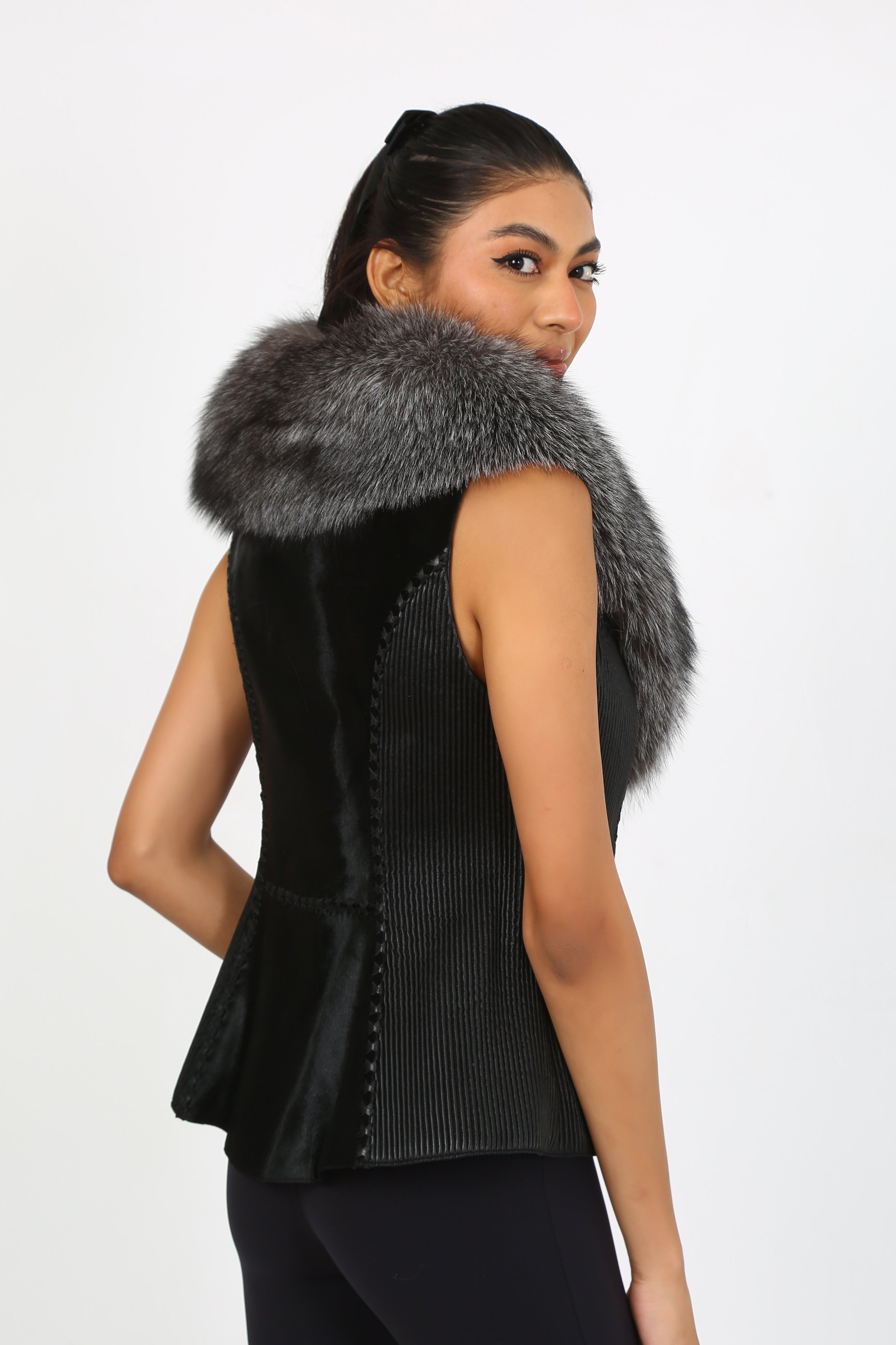 Winter's Embrace Calf Hair Vest