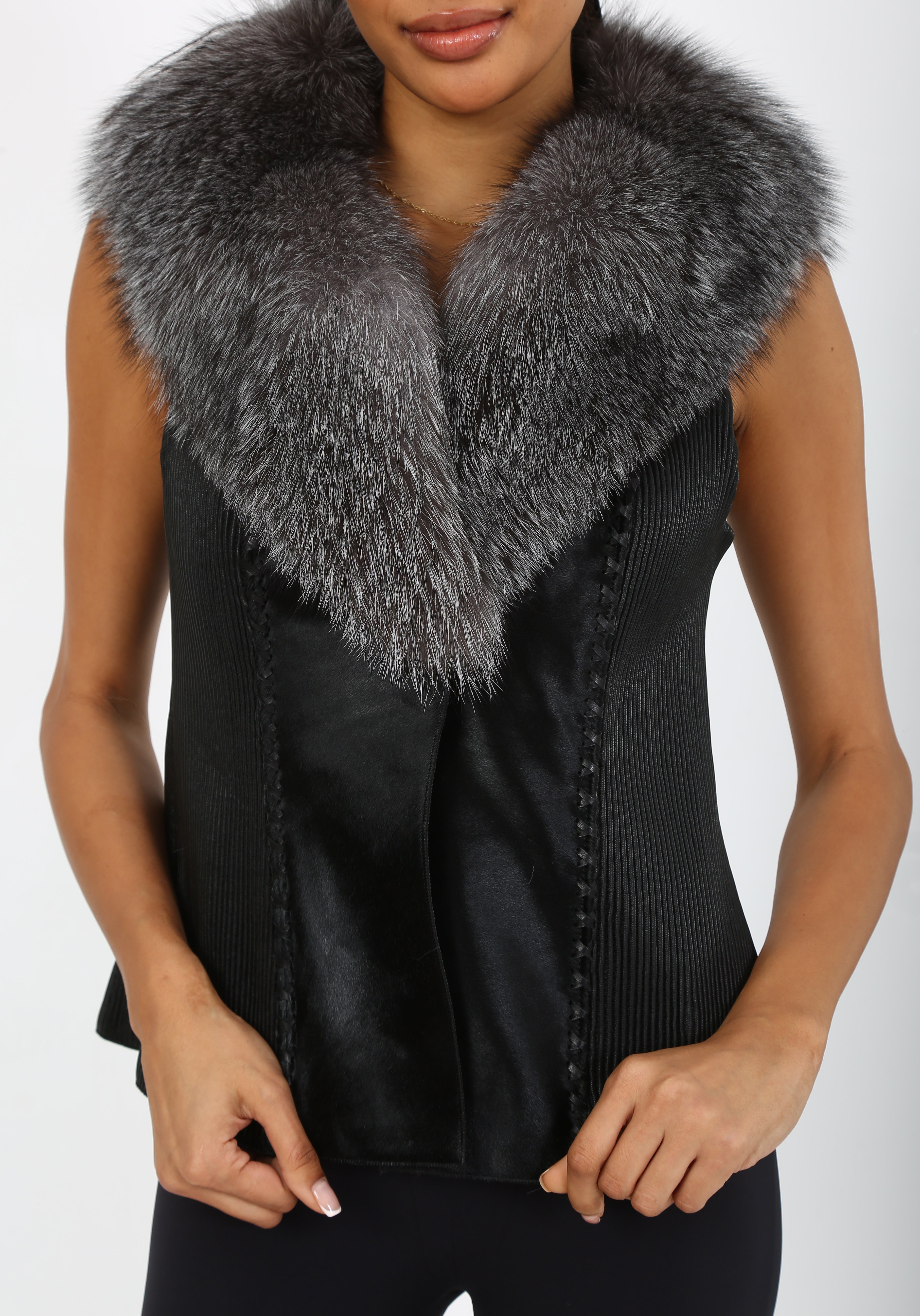 Winter's Embrace Calf Hair Vest