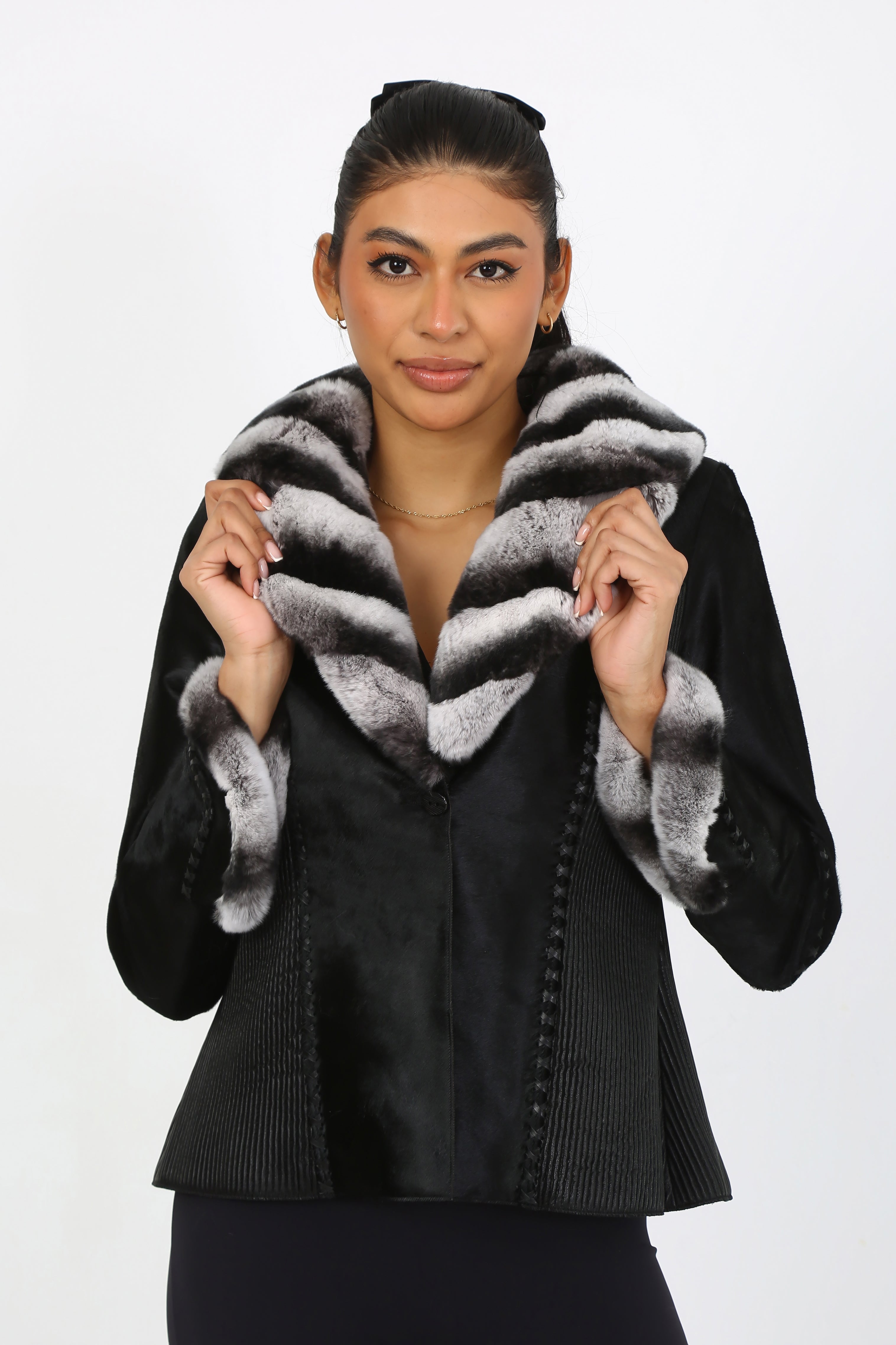 Ivory Majesty Calf Hair Jacket