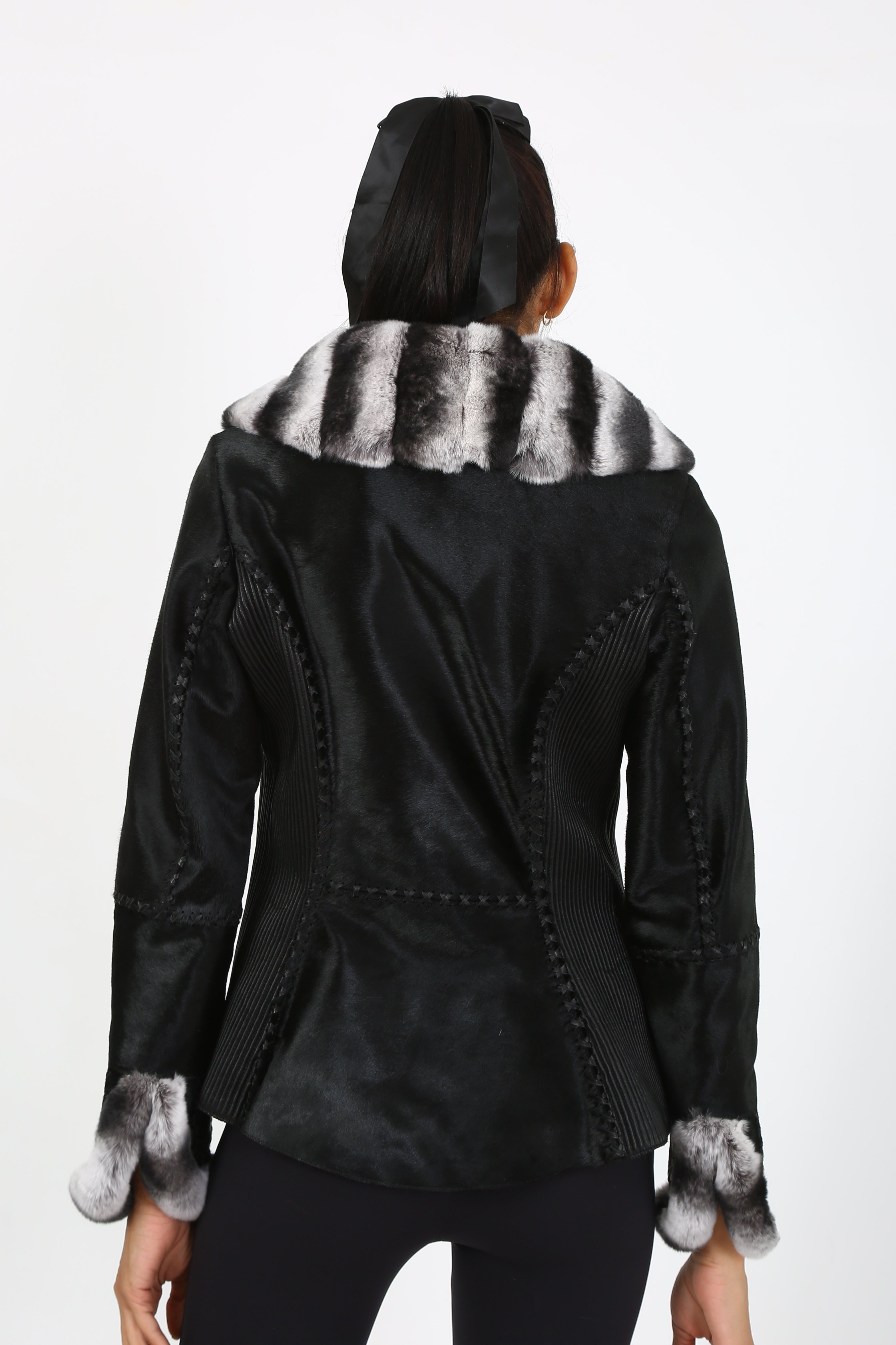Ivory Majesty Calf Hair Jacket