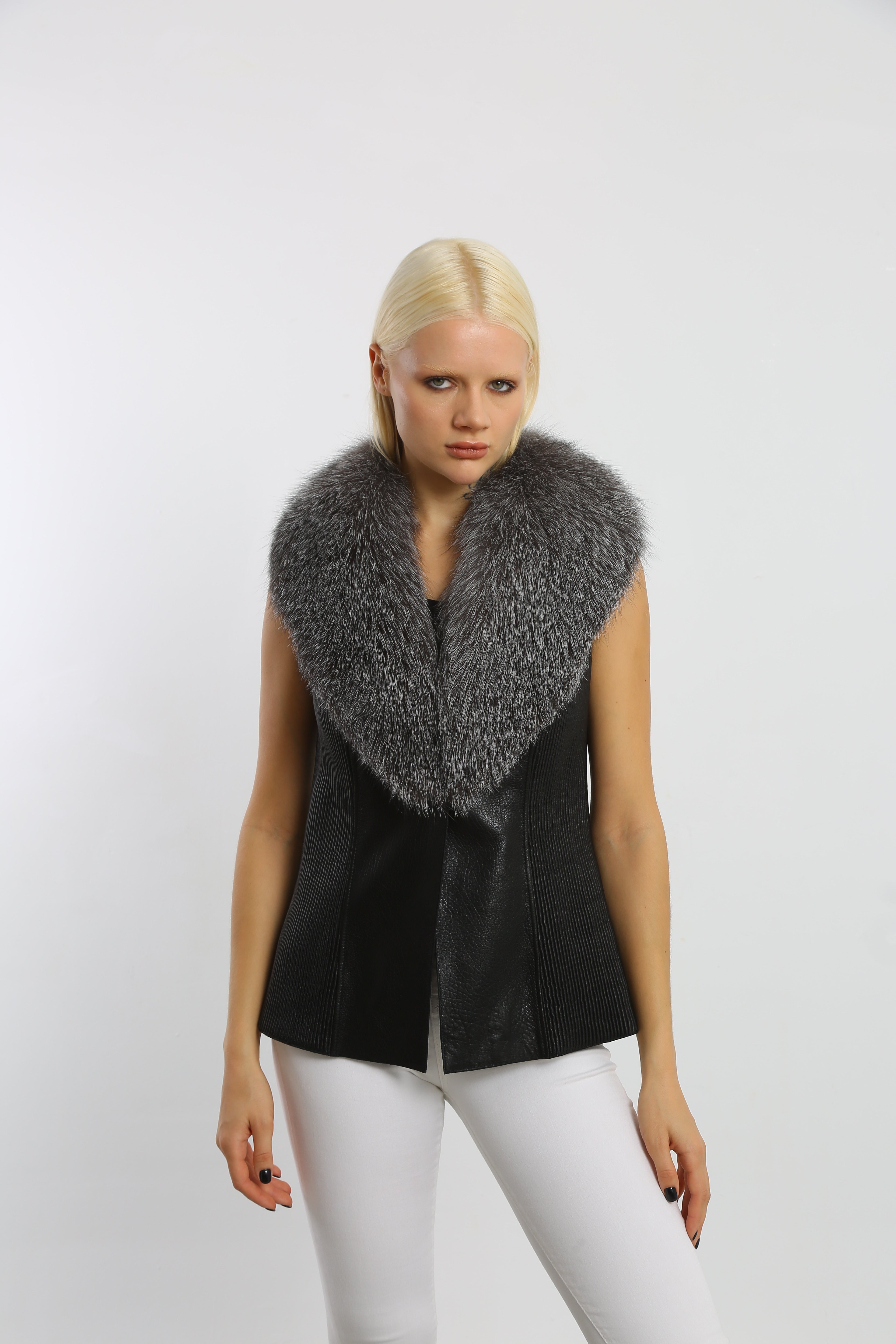 Winter's Embrace Leather Vest
