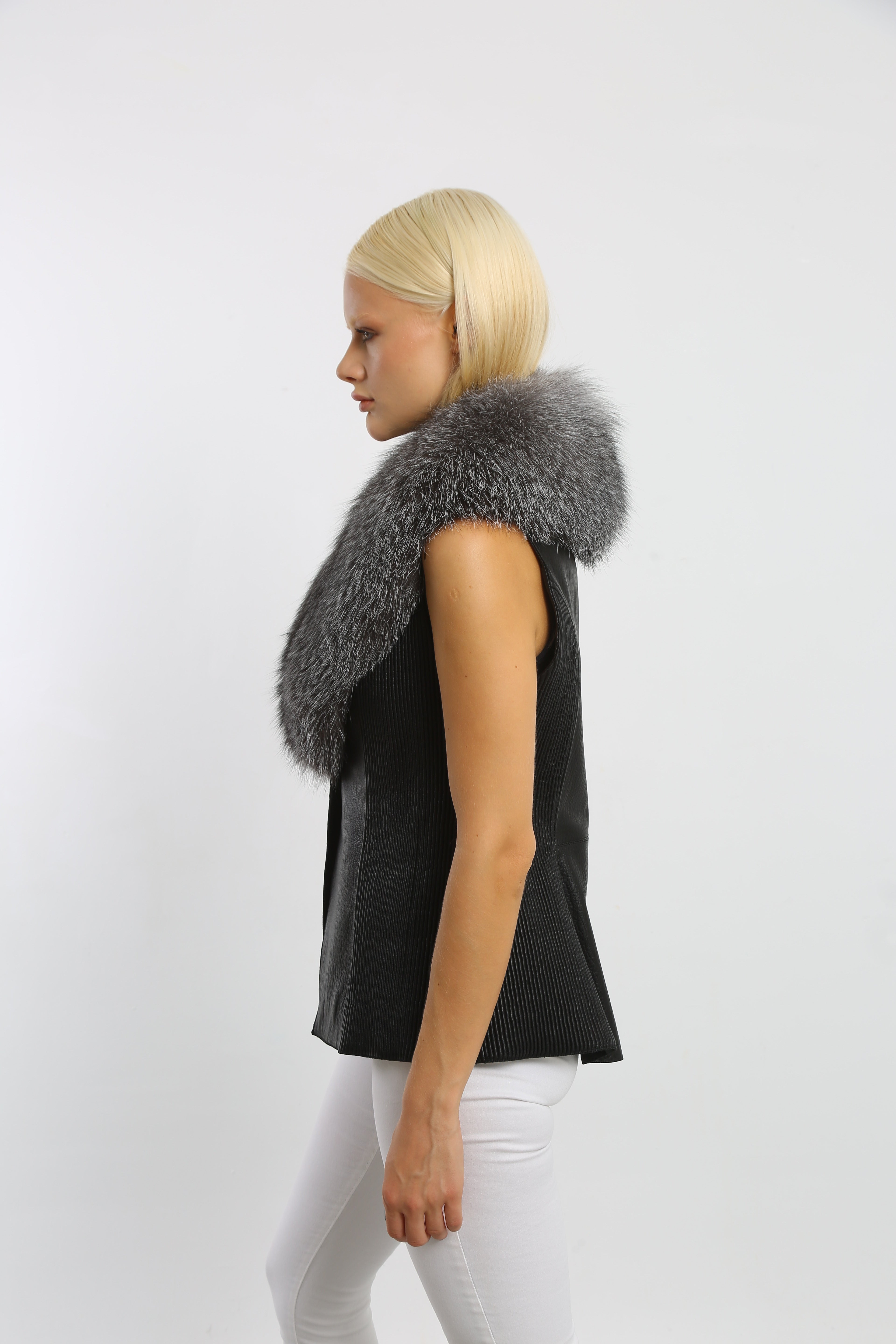Winter's Embrace Leather Vest