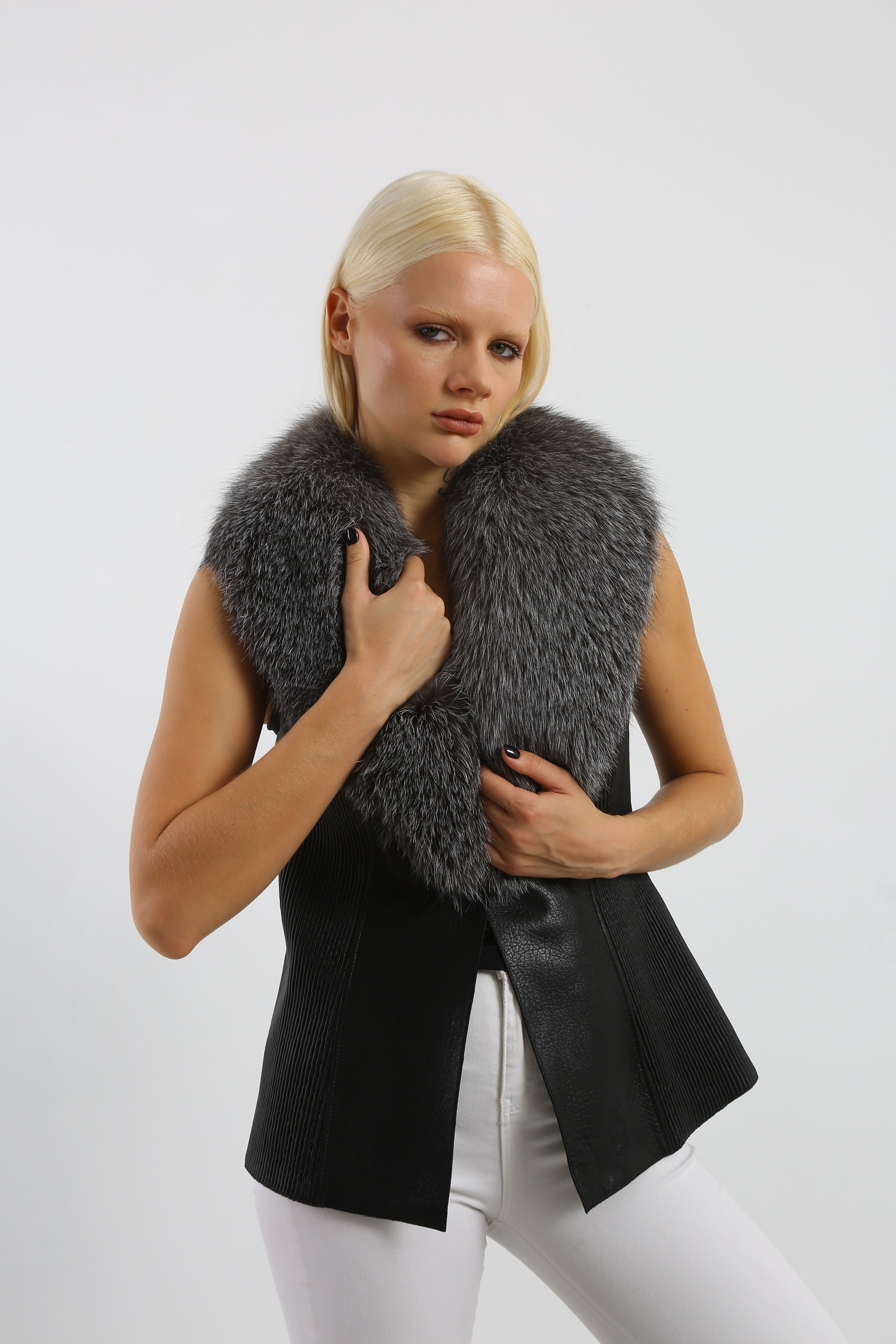 Winter's Embrace Leather Vest