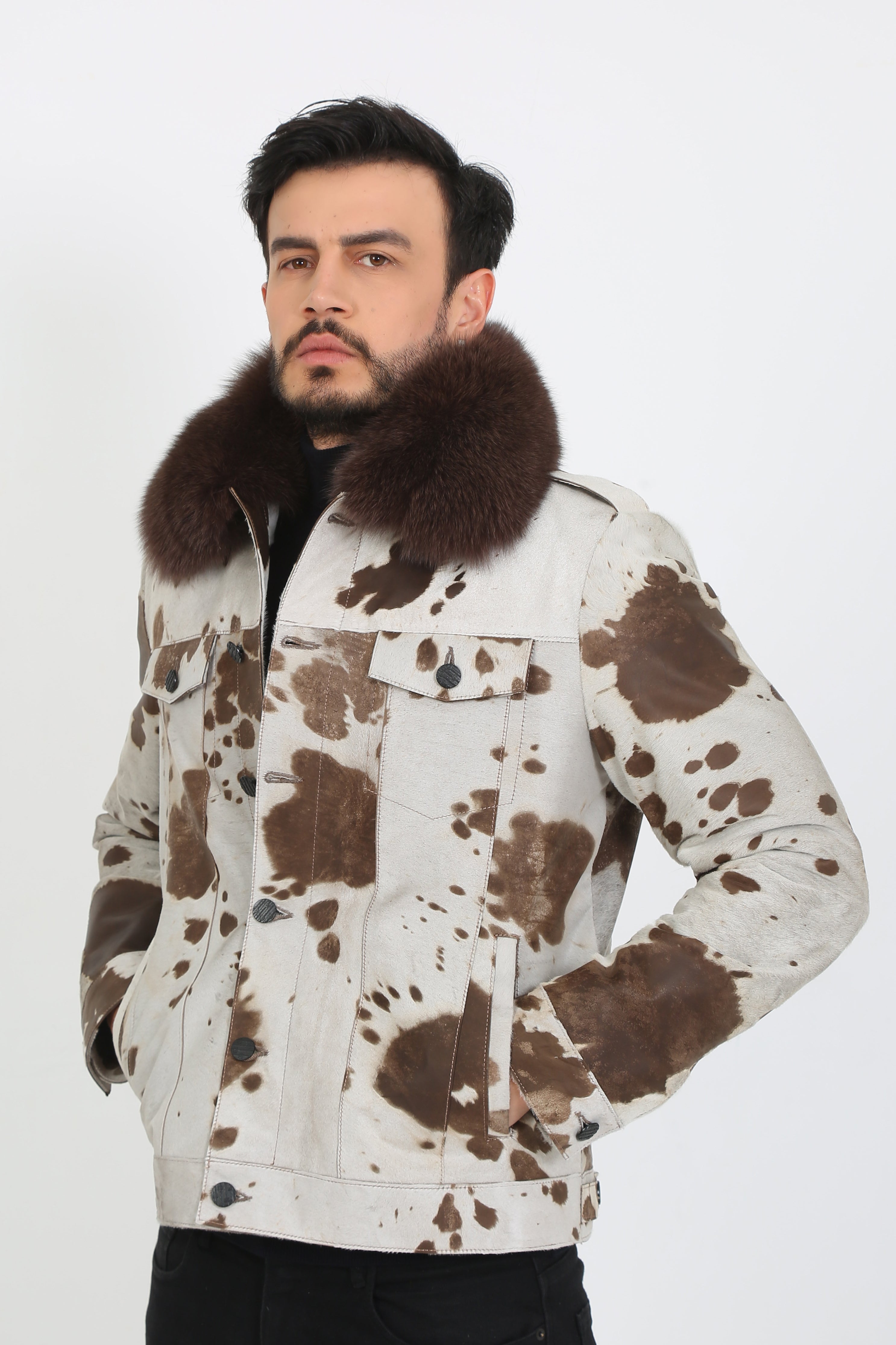 Savannah Elegance Calf Hair Jacket