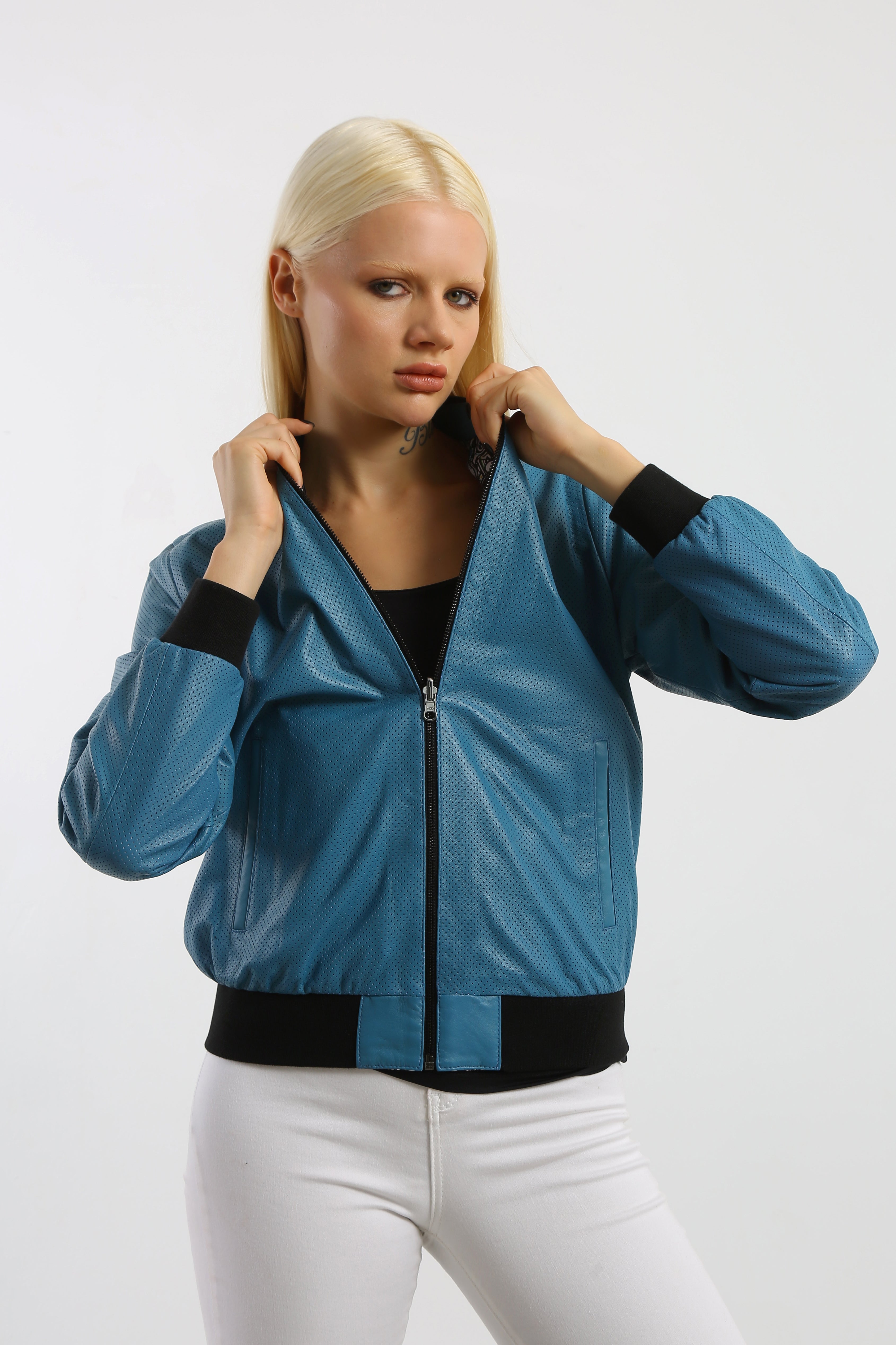 Swift Motion Reversible Leather Jacket