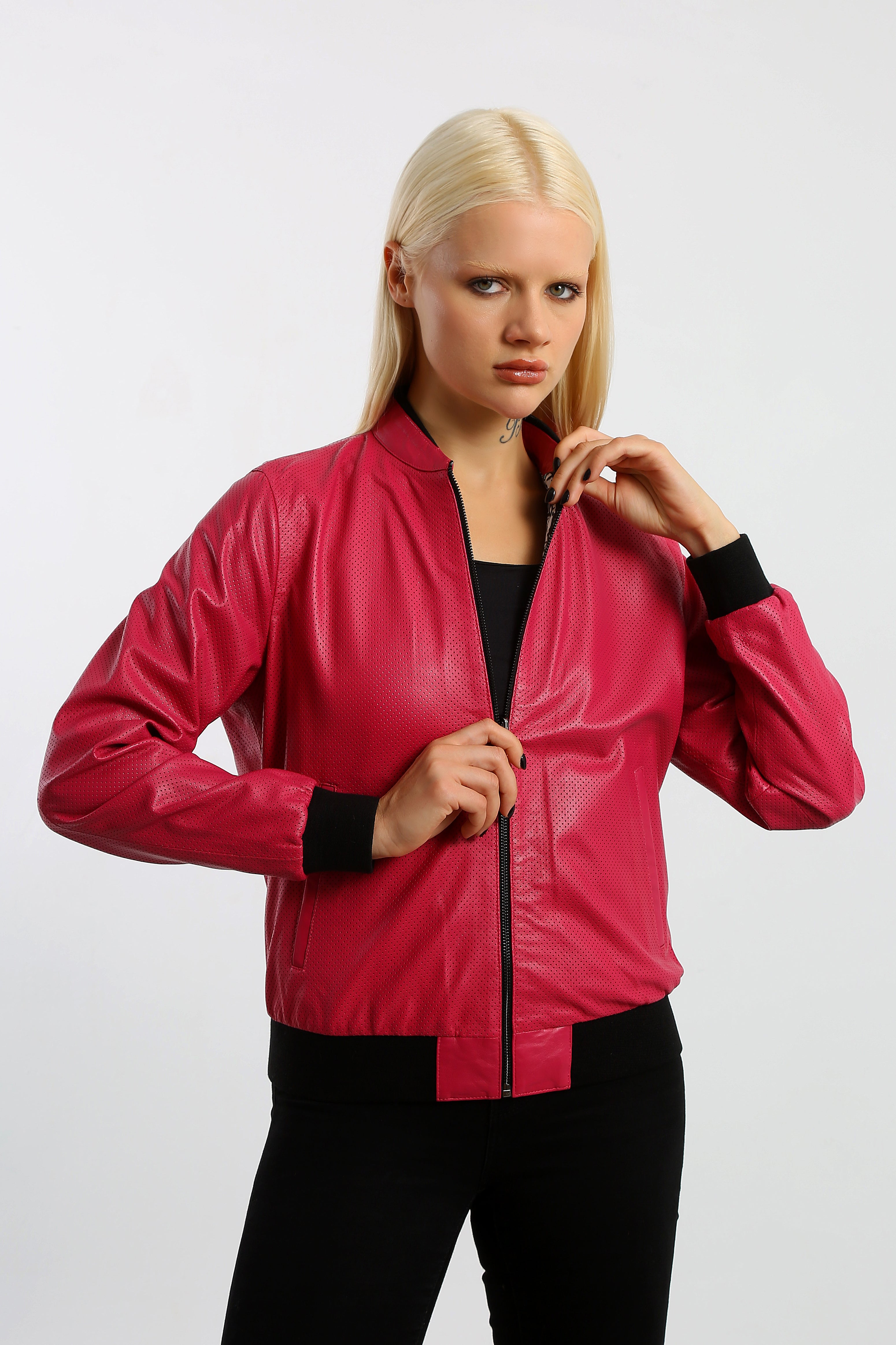Swift Motion Reversible Leather Jacket