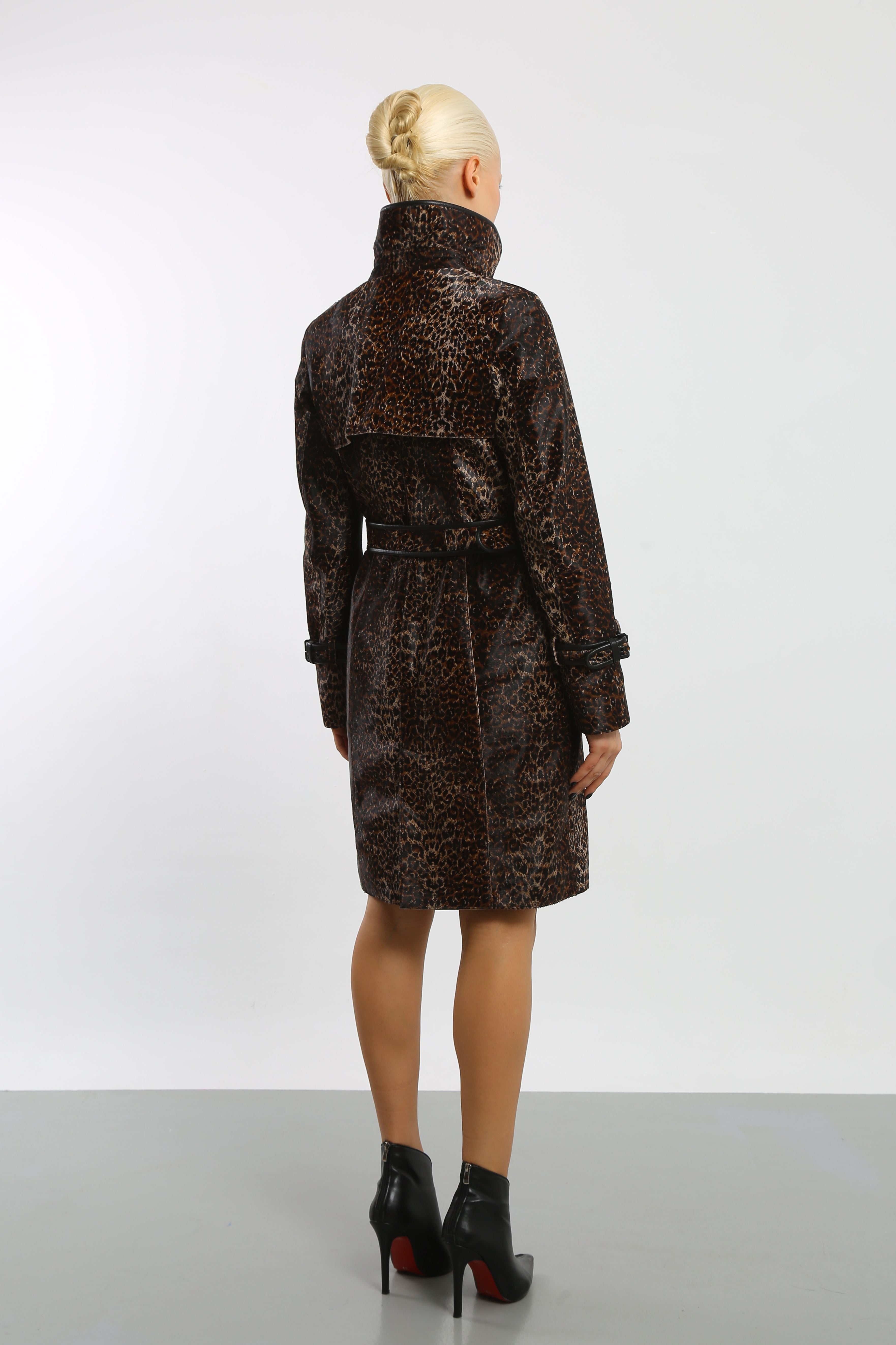 Fierce Allure Calf Hair Trench Coat