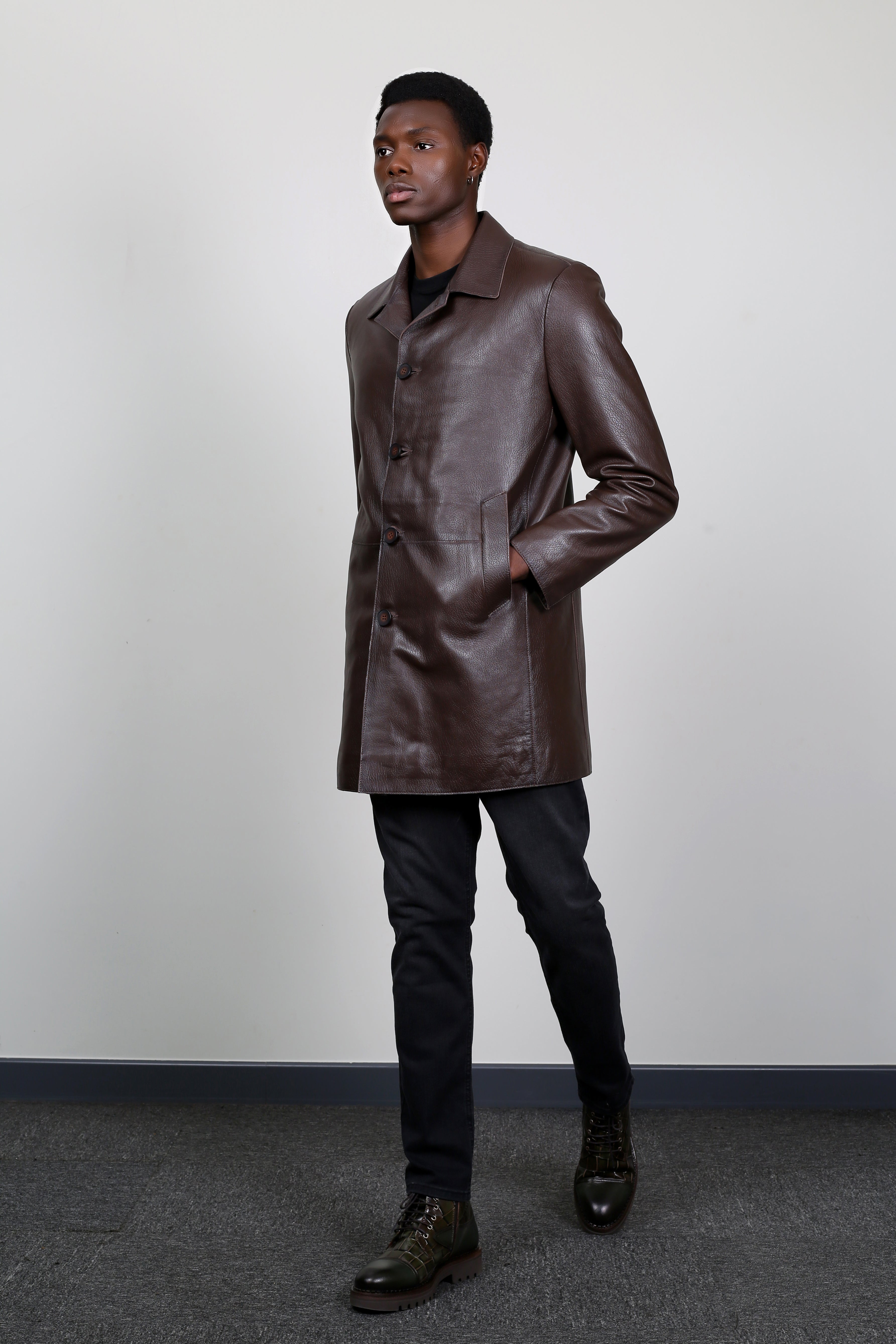 Luxe Havane Leather Jacket