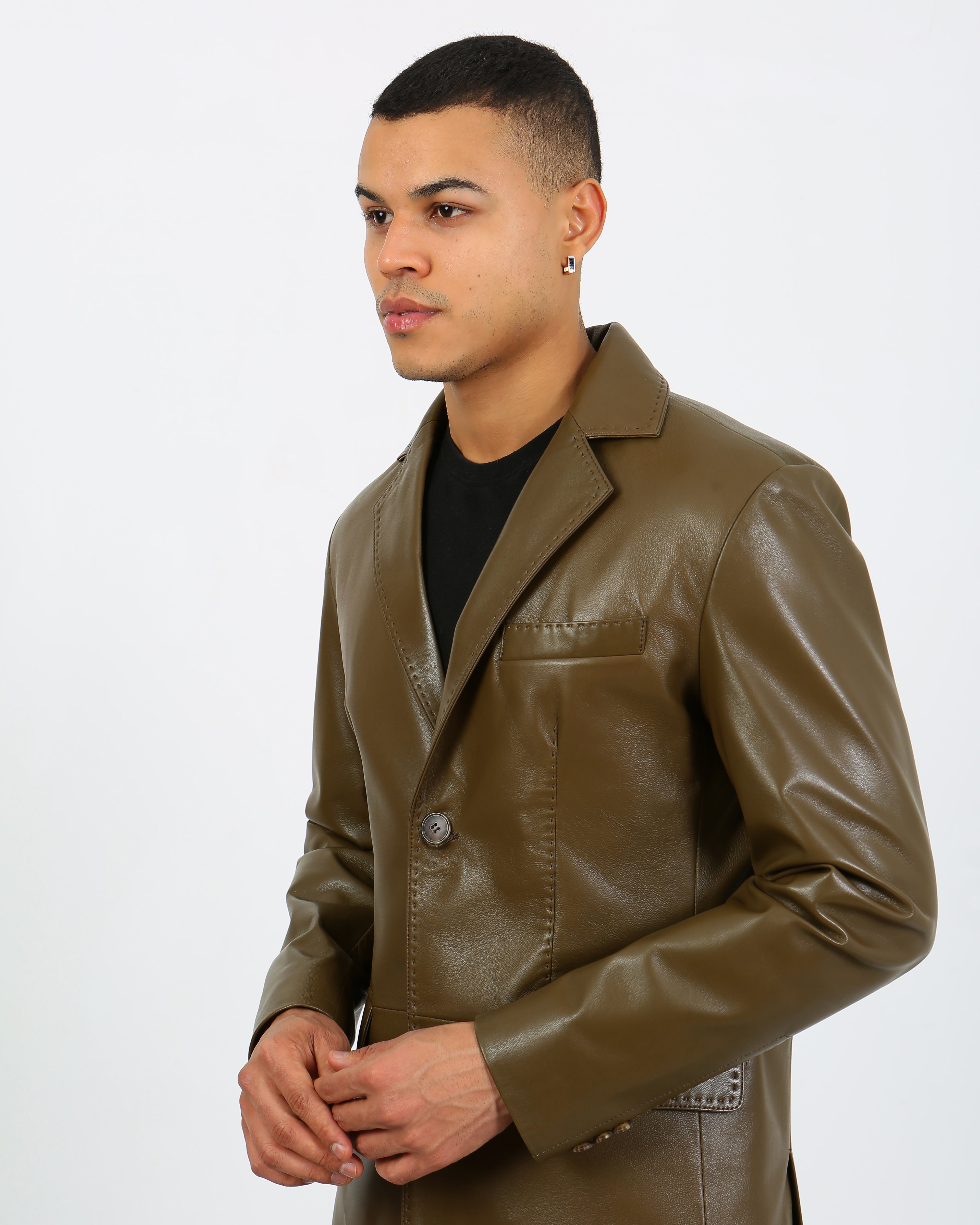 Royale Leather Blazer