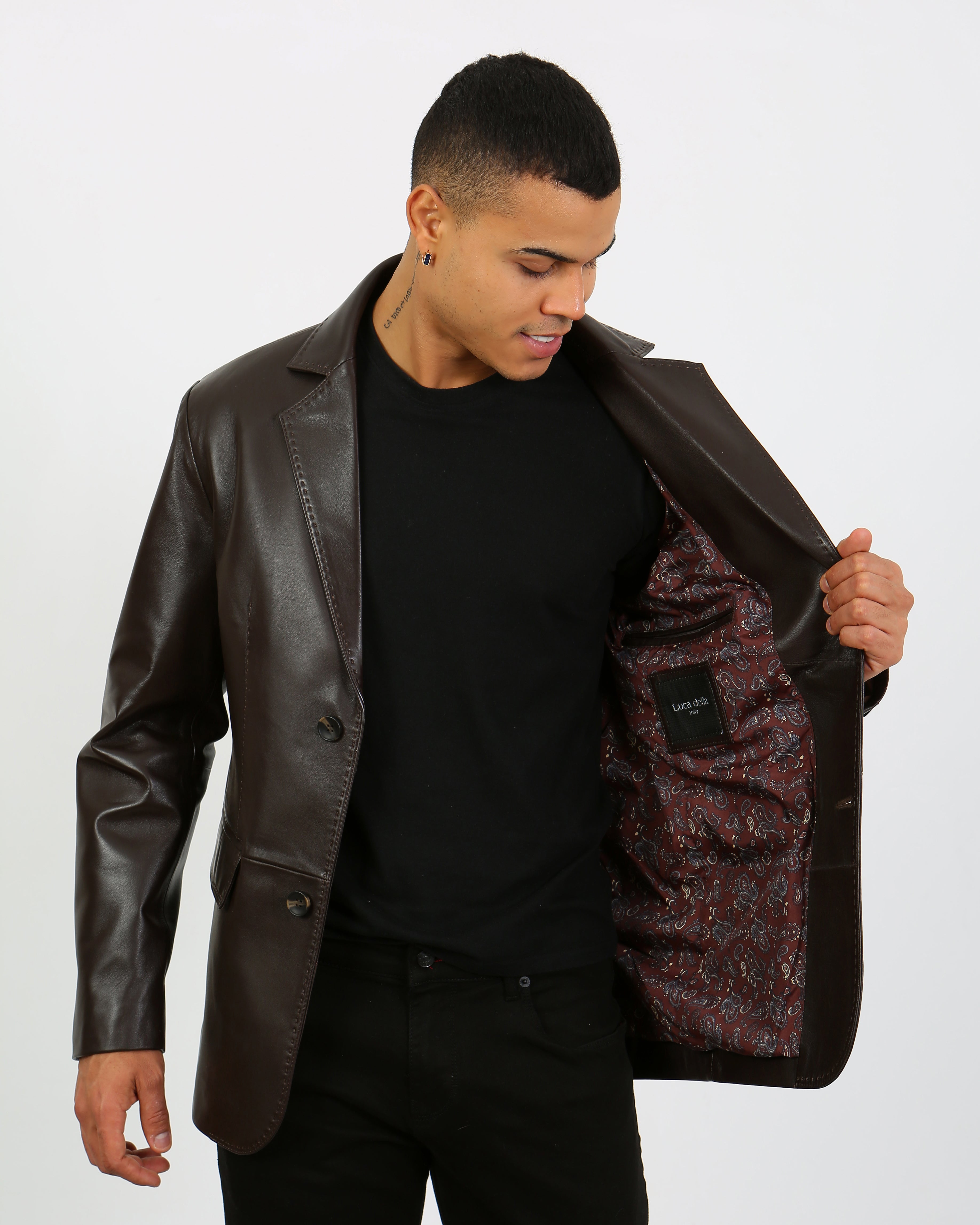 Royale Leather Blazer
