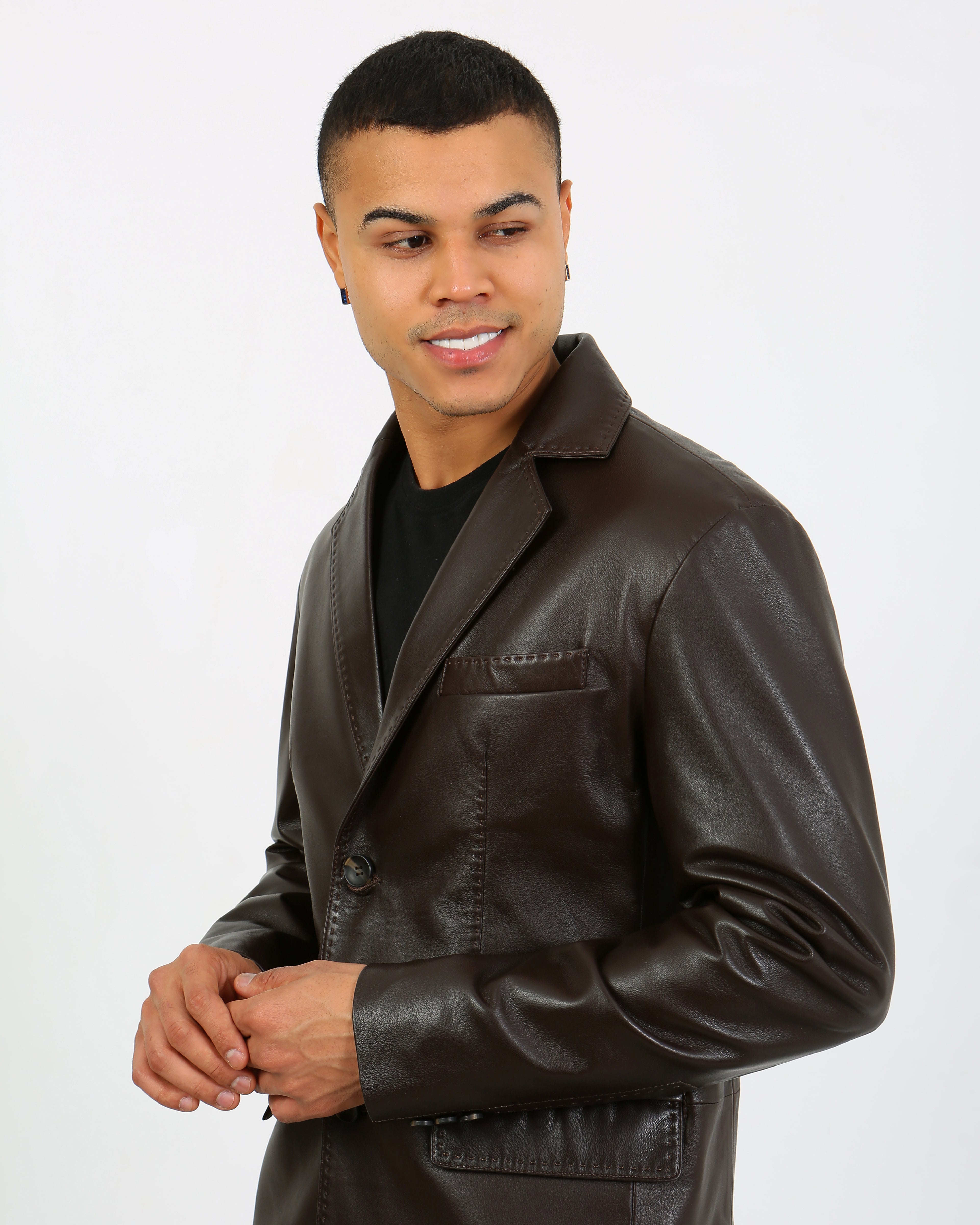 Royale Leather Blazer