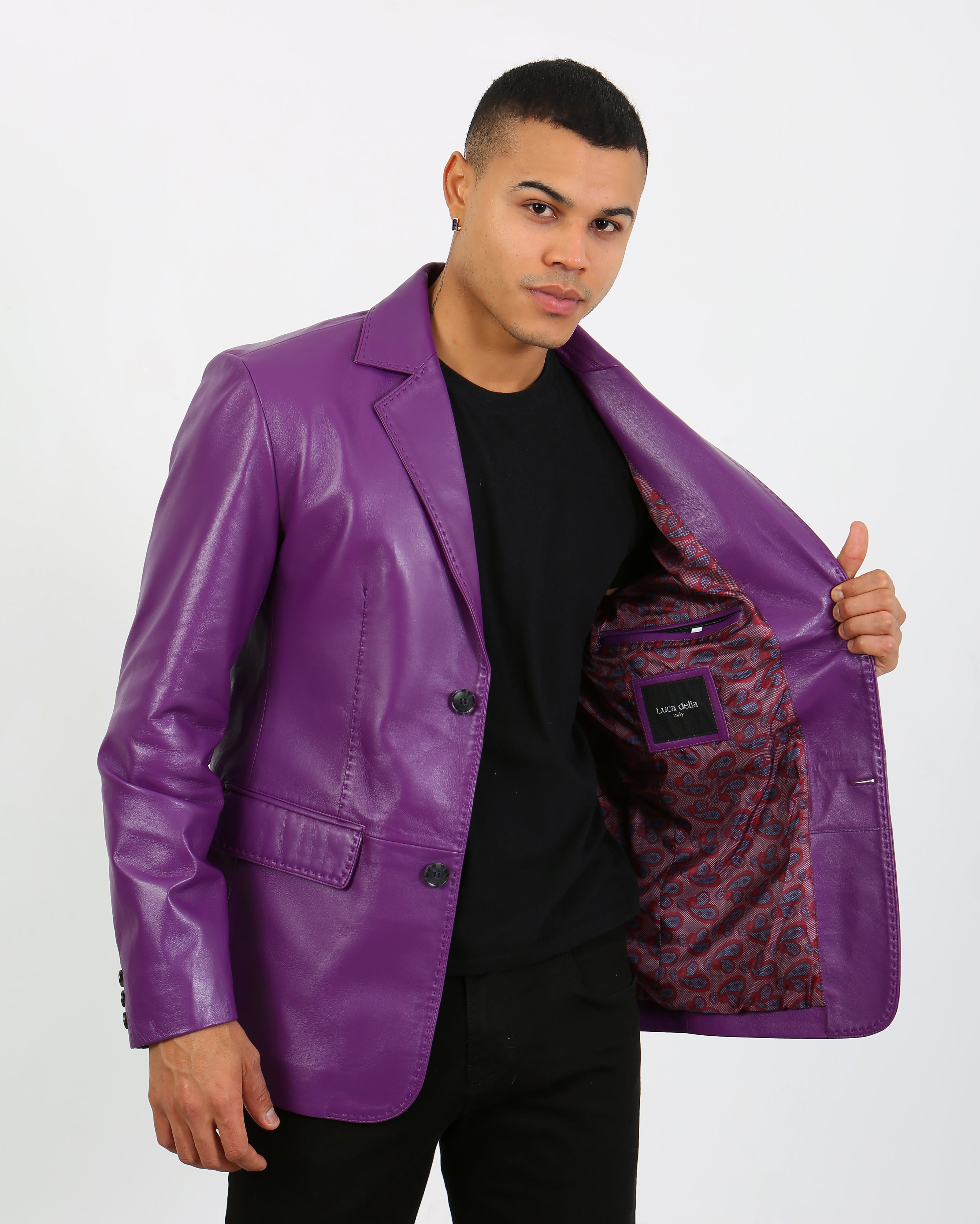 Royale Leather Blazer