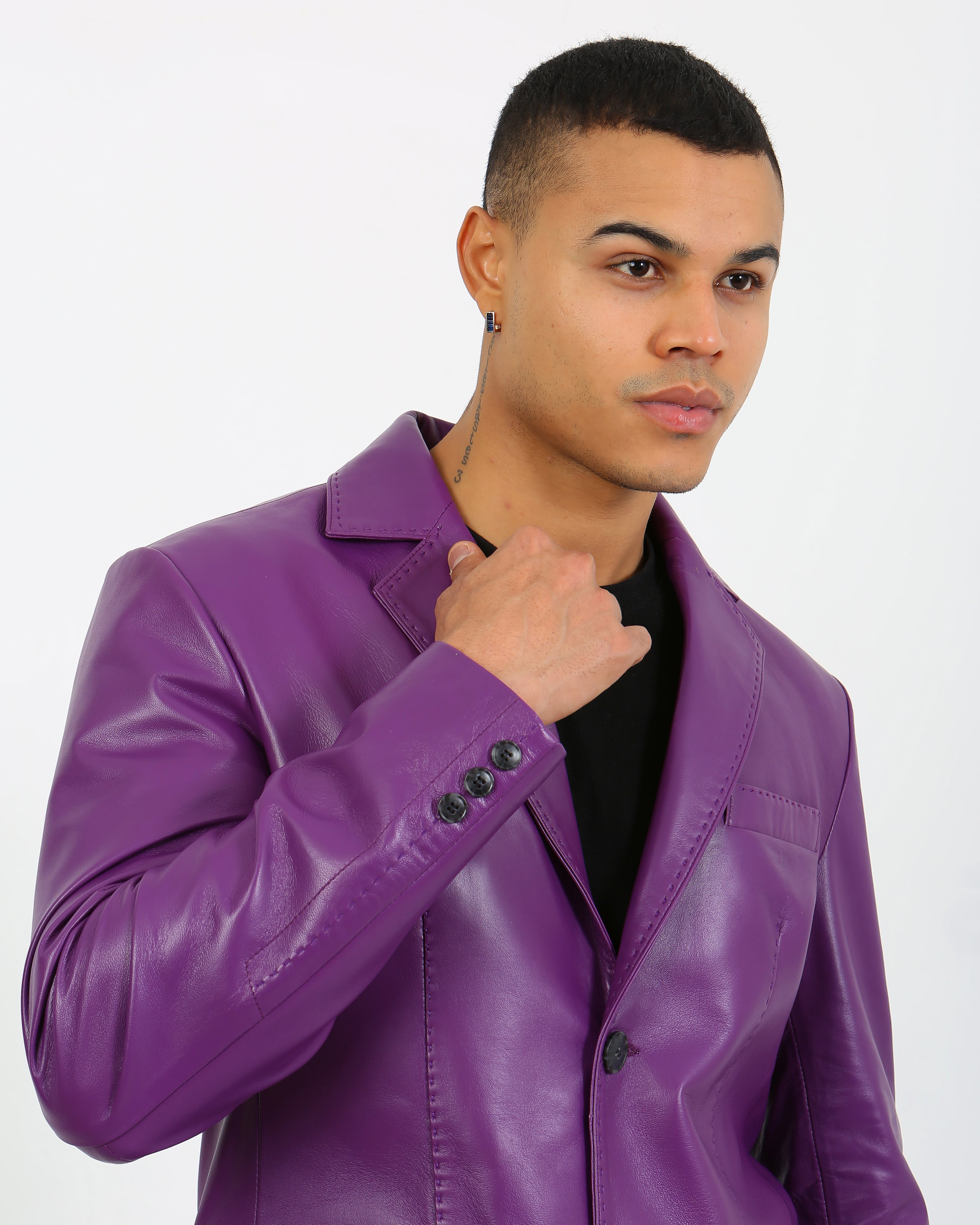 Royale Leather Blazer