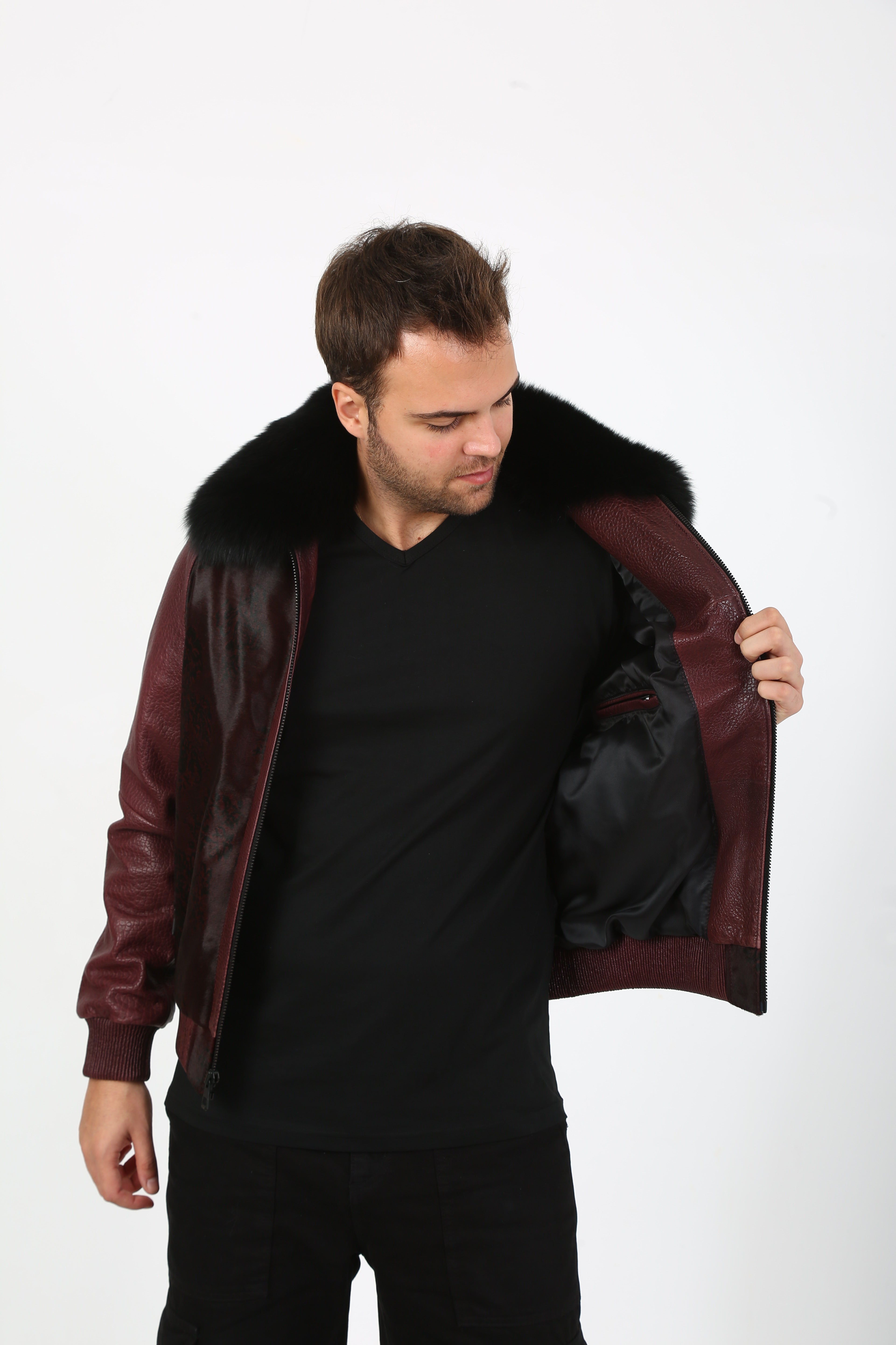 Lux Bomber Calf Hair Jacket