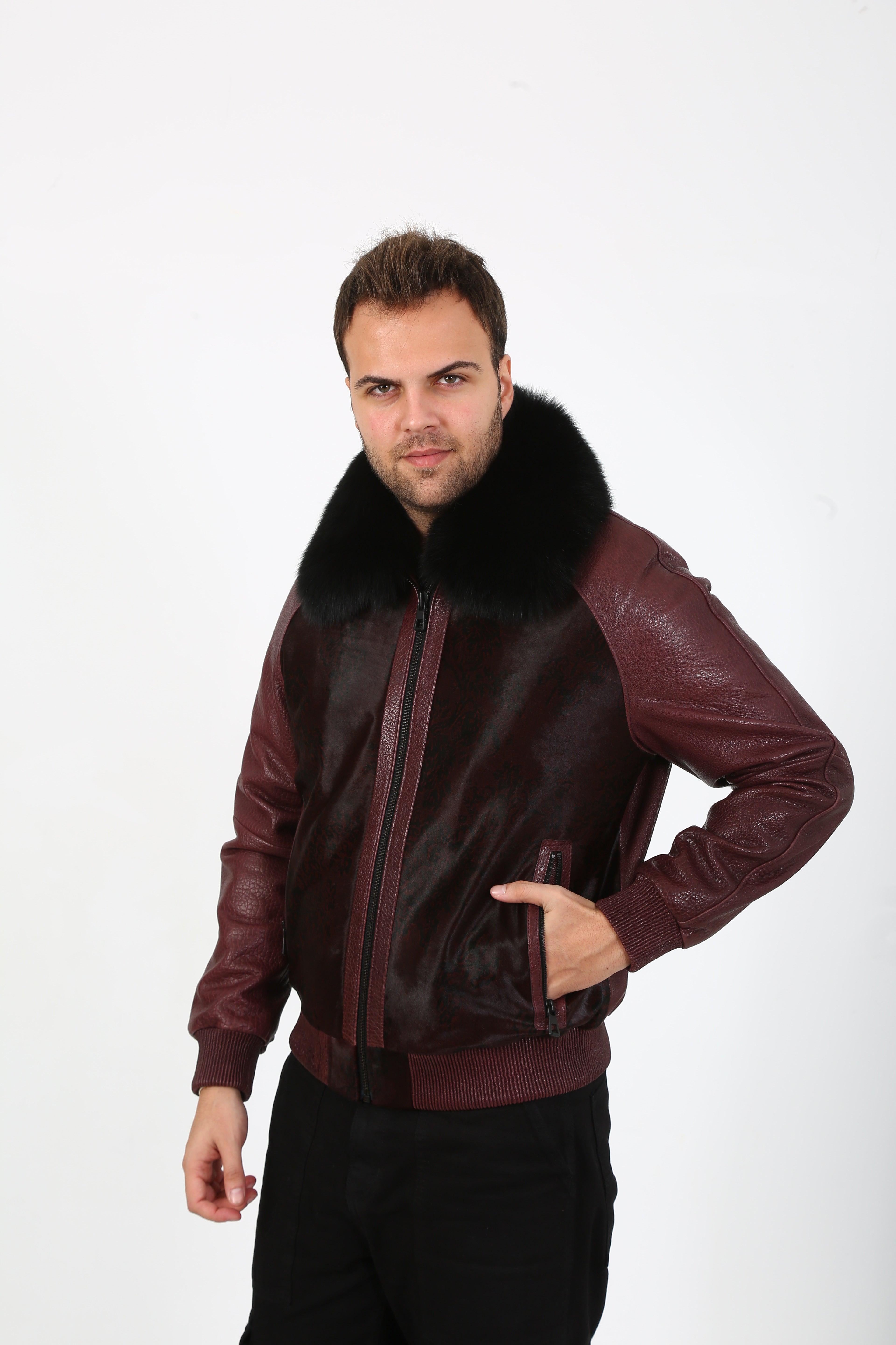 Lux Bomber Calf Hair Jacket