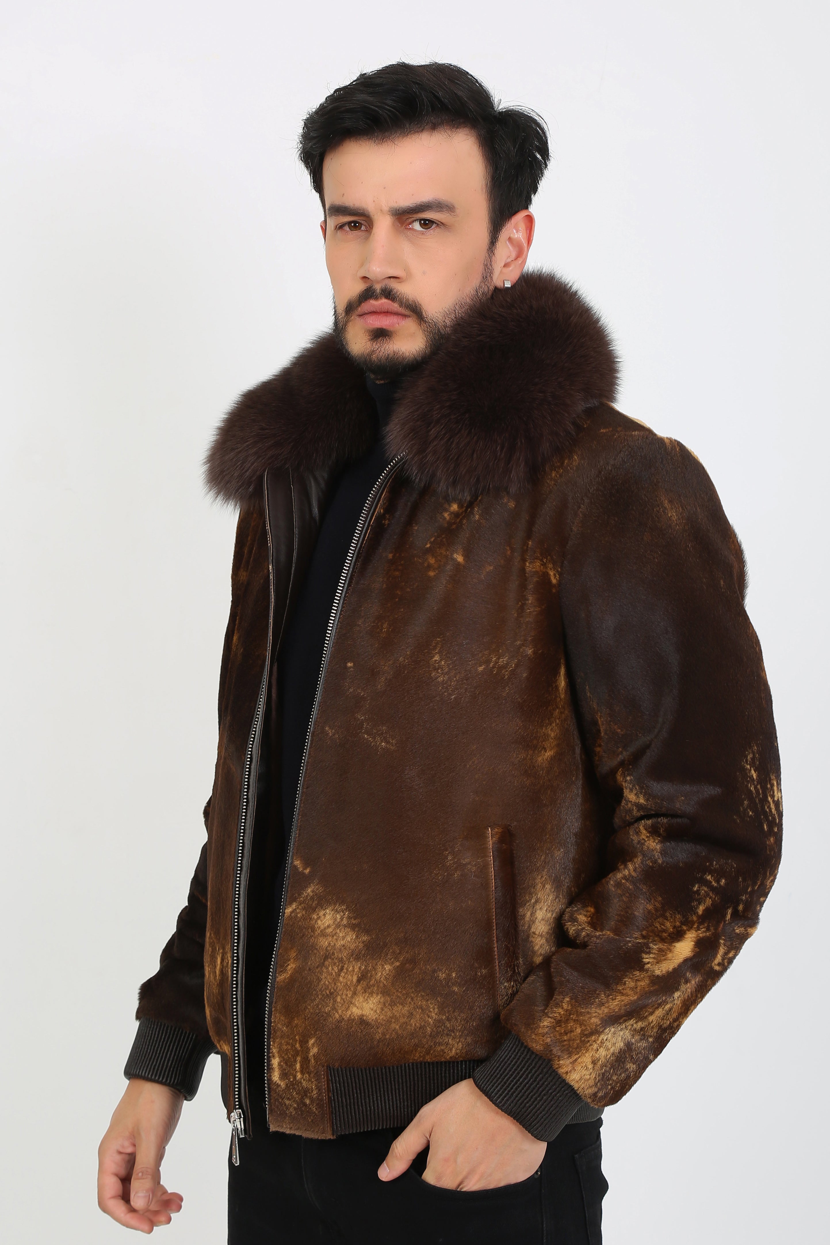 Leone Calf Hair Jacket