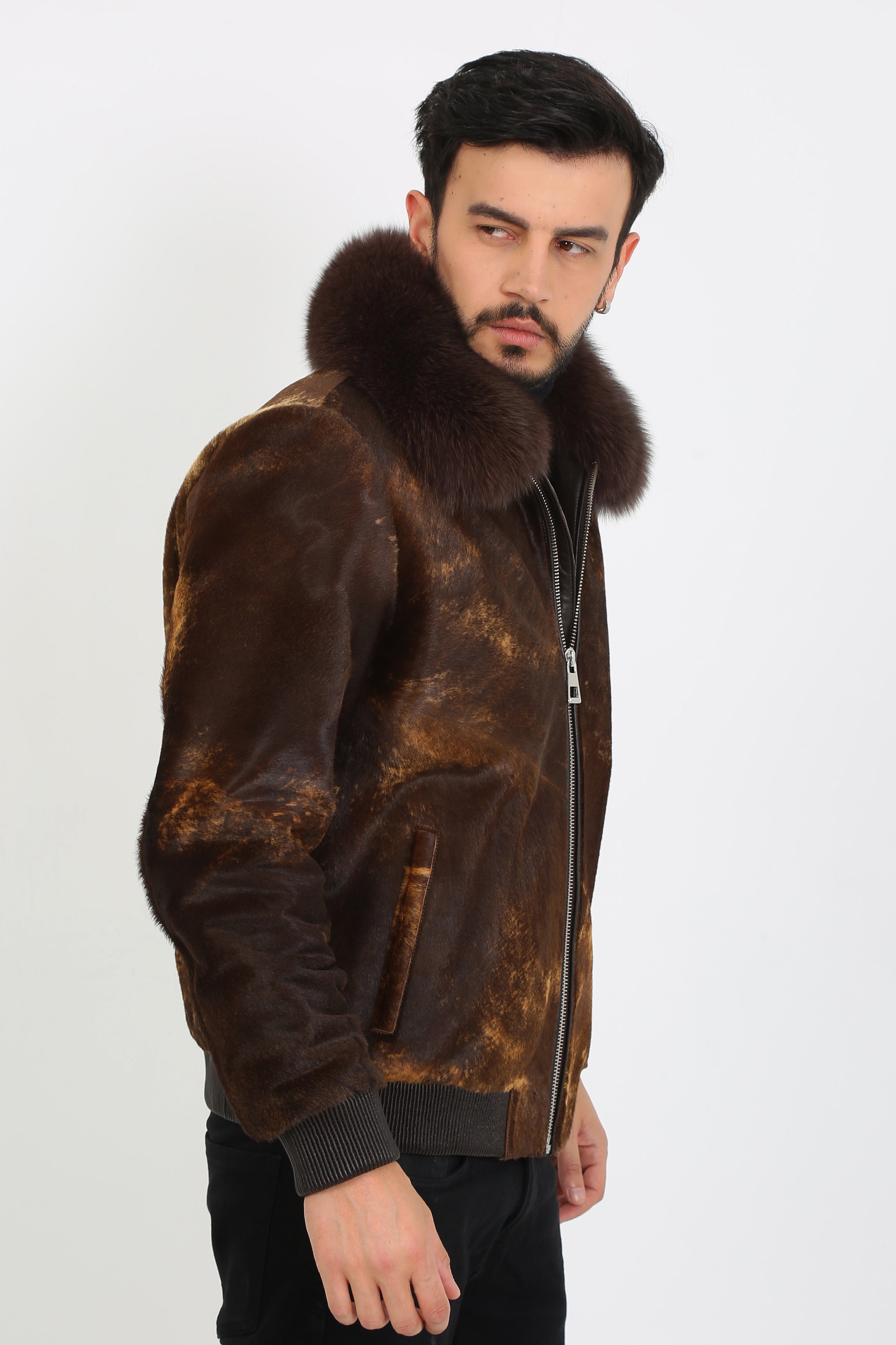 Leone Calf Hair Jacket